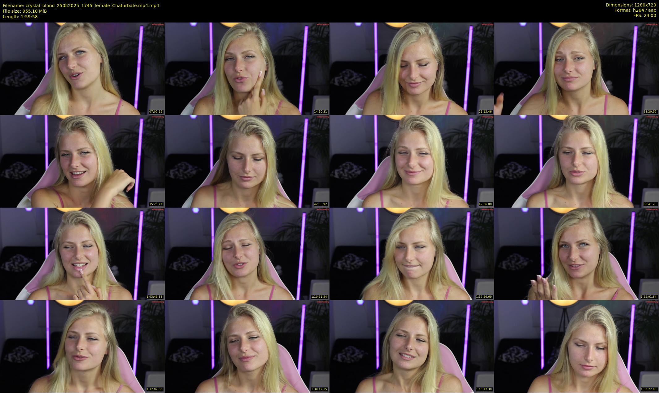 crystal_blond — 120 minute Chaturbate female cam show recording, 720p, May 25, 2025