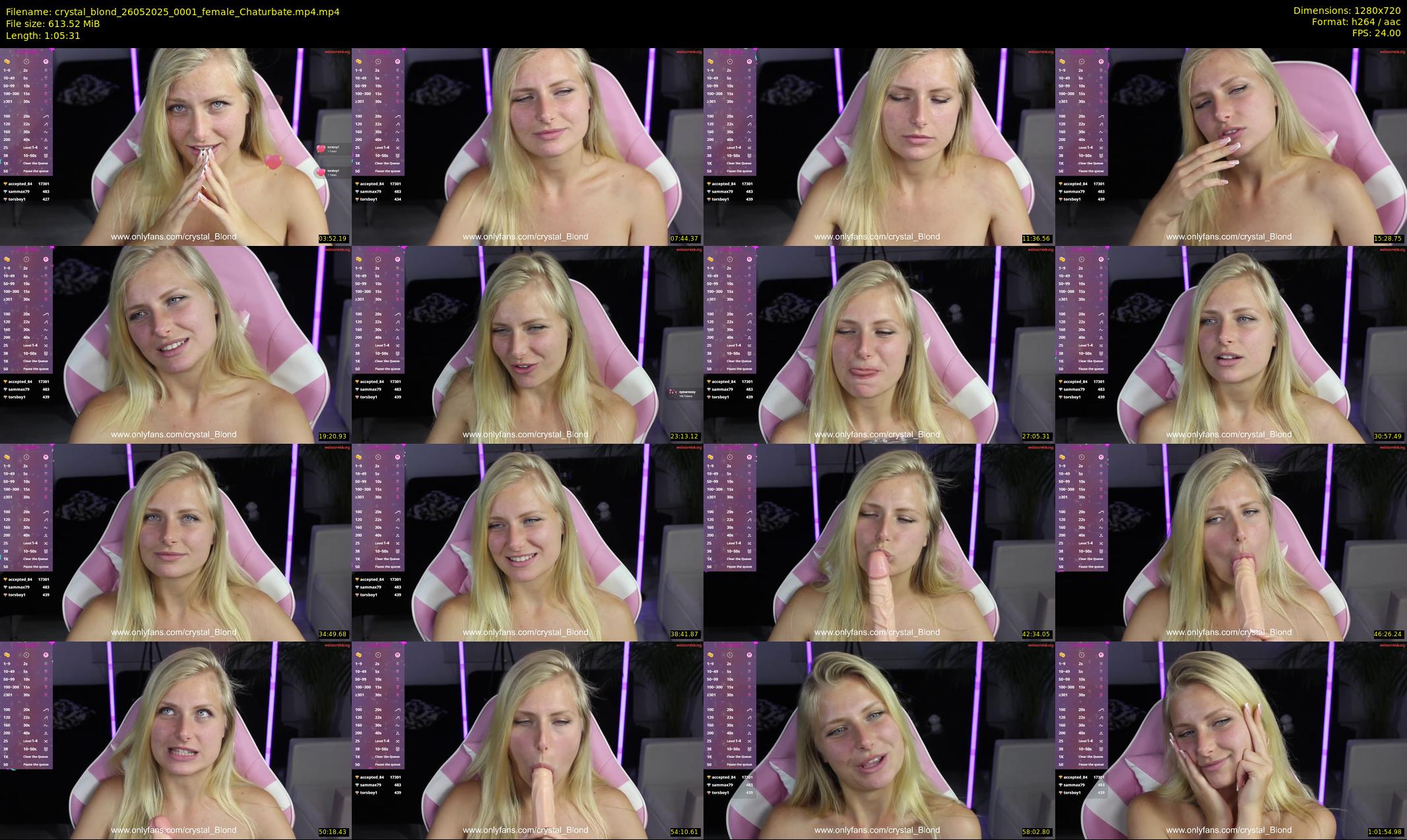 crystal_blond — 66 minute Chaturbate female cam show recording, 720p, May 26, 2025