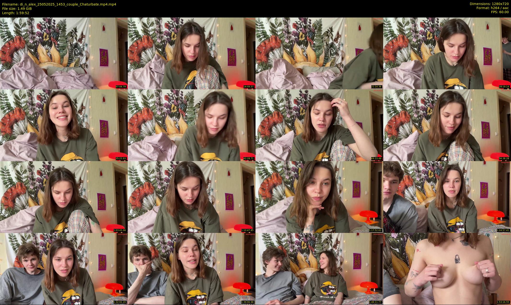 di_n_alex — 120 minute Chaturbate couple cam show recording, 720p, May 25, 2025