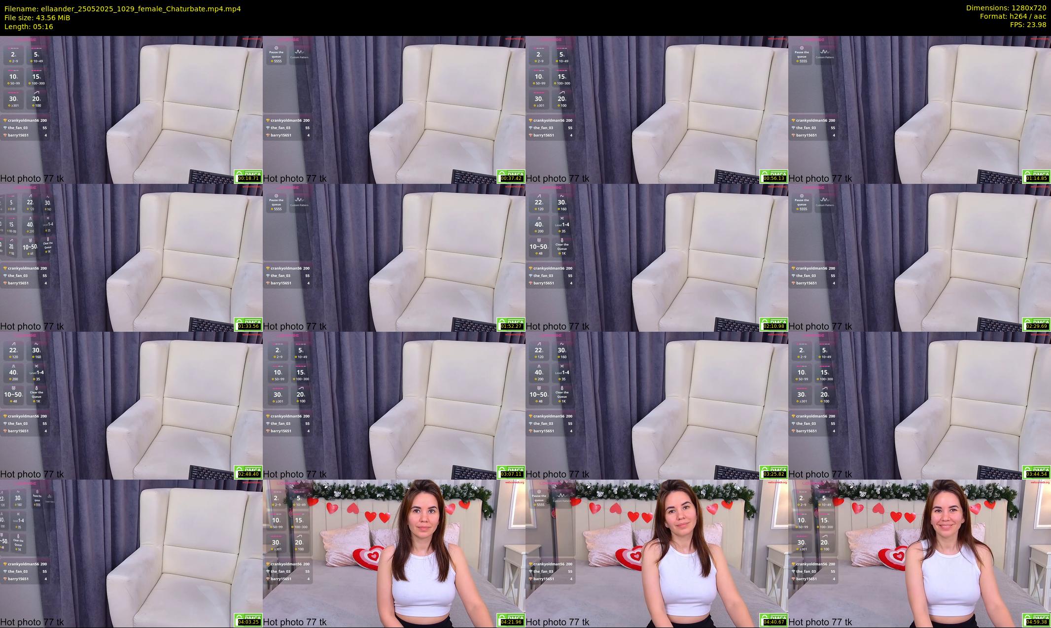 ellaander — 6 minute Chaturbate female cam show recording, 720p, May 25, 2025