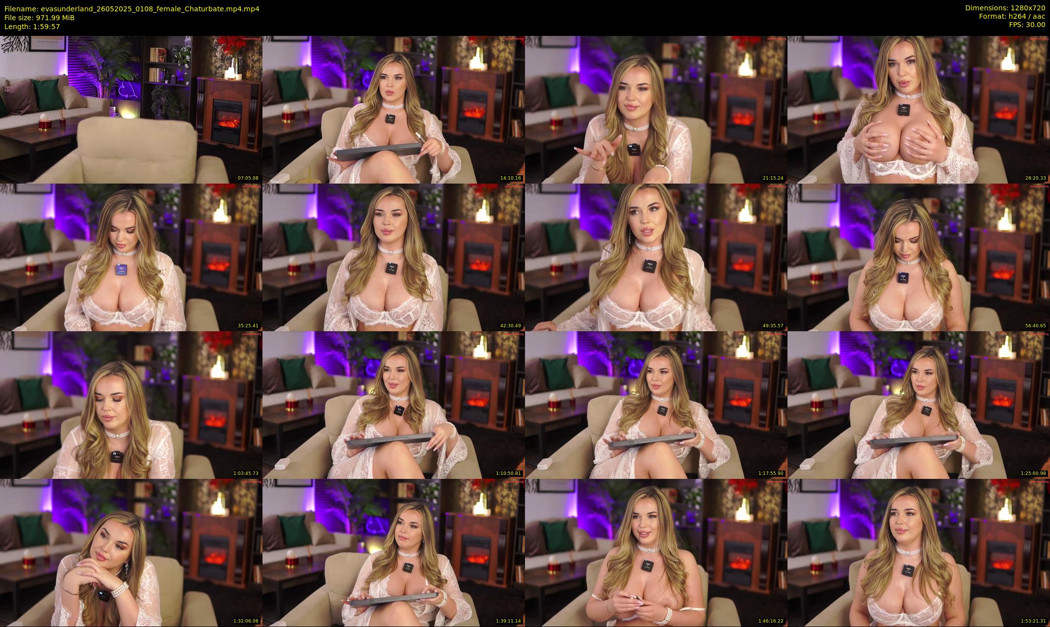 evasunderland — 120 minute Chaturbate female cam show recording, 720p, May 26, 2025