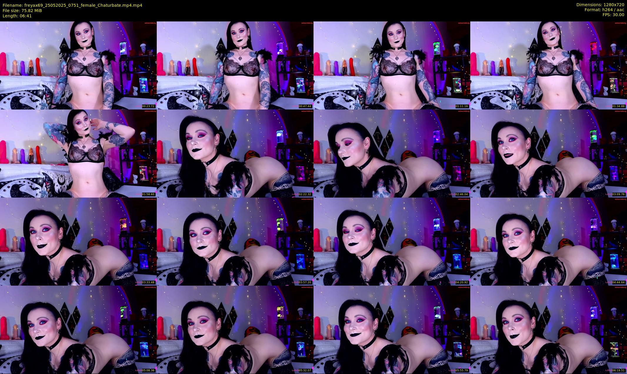 freyax69 — 7 minute Chaturbate female cam show recording, 720p, May 25, 2025