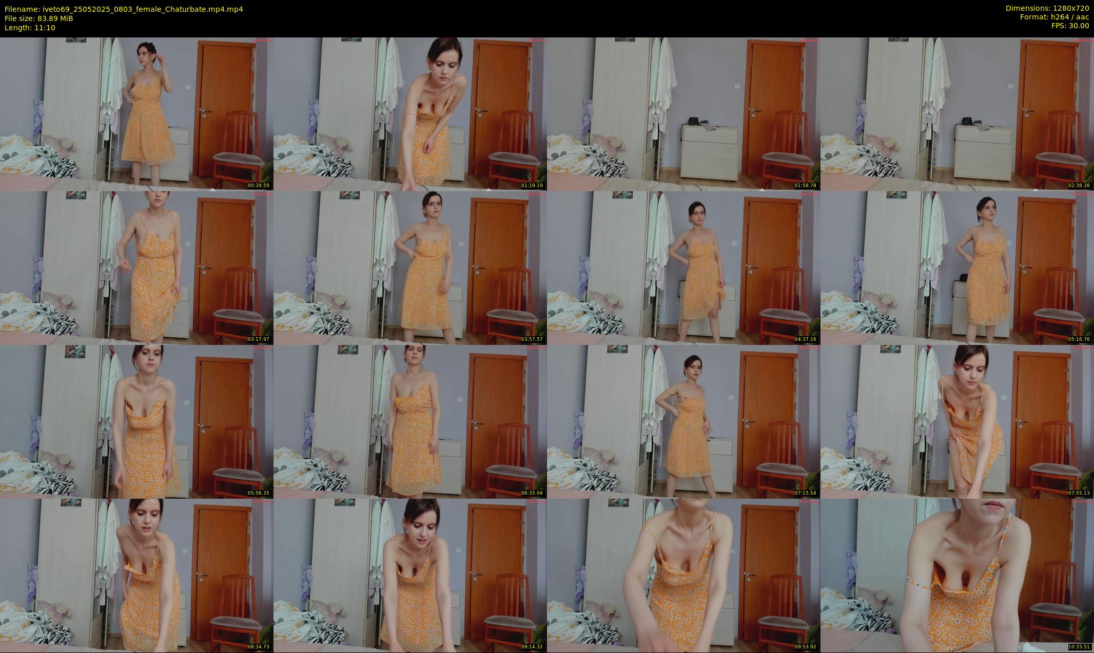 iveto69 — 12 minute Chaturbate female cam show recording, 720p, May 25, 2025