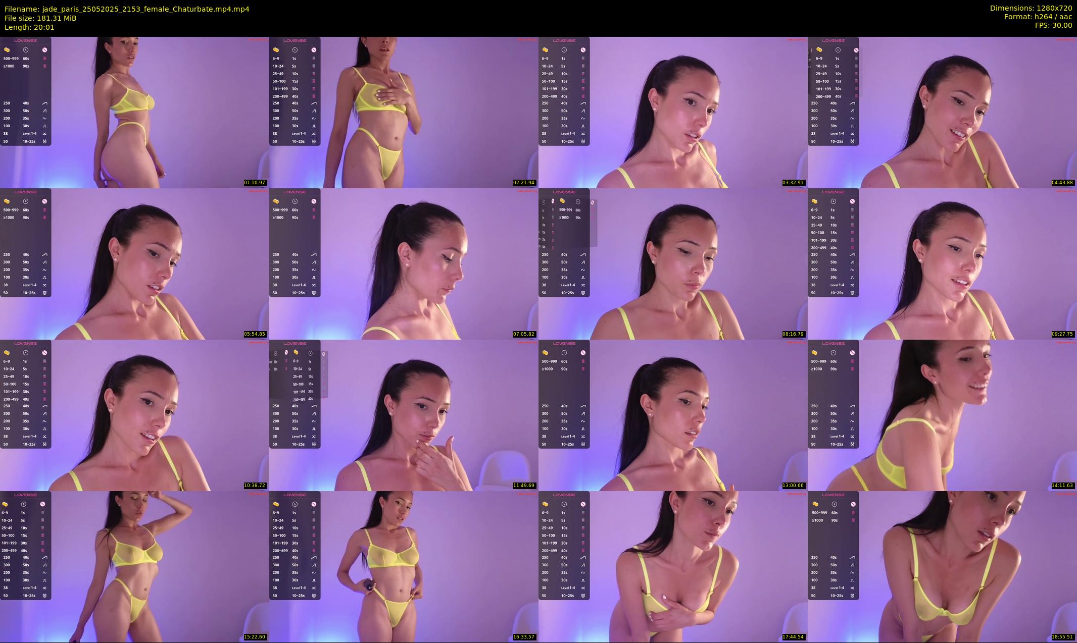jade_paris — 21 minute Chaturbate female cam show recording, 720p, May 25, 2025