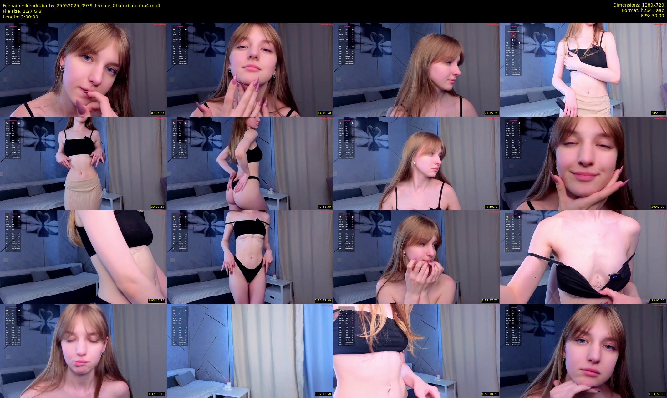 kendrabarby — 120 minute Chaturbate female cam show recording, 720p, May 25, 2025