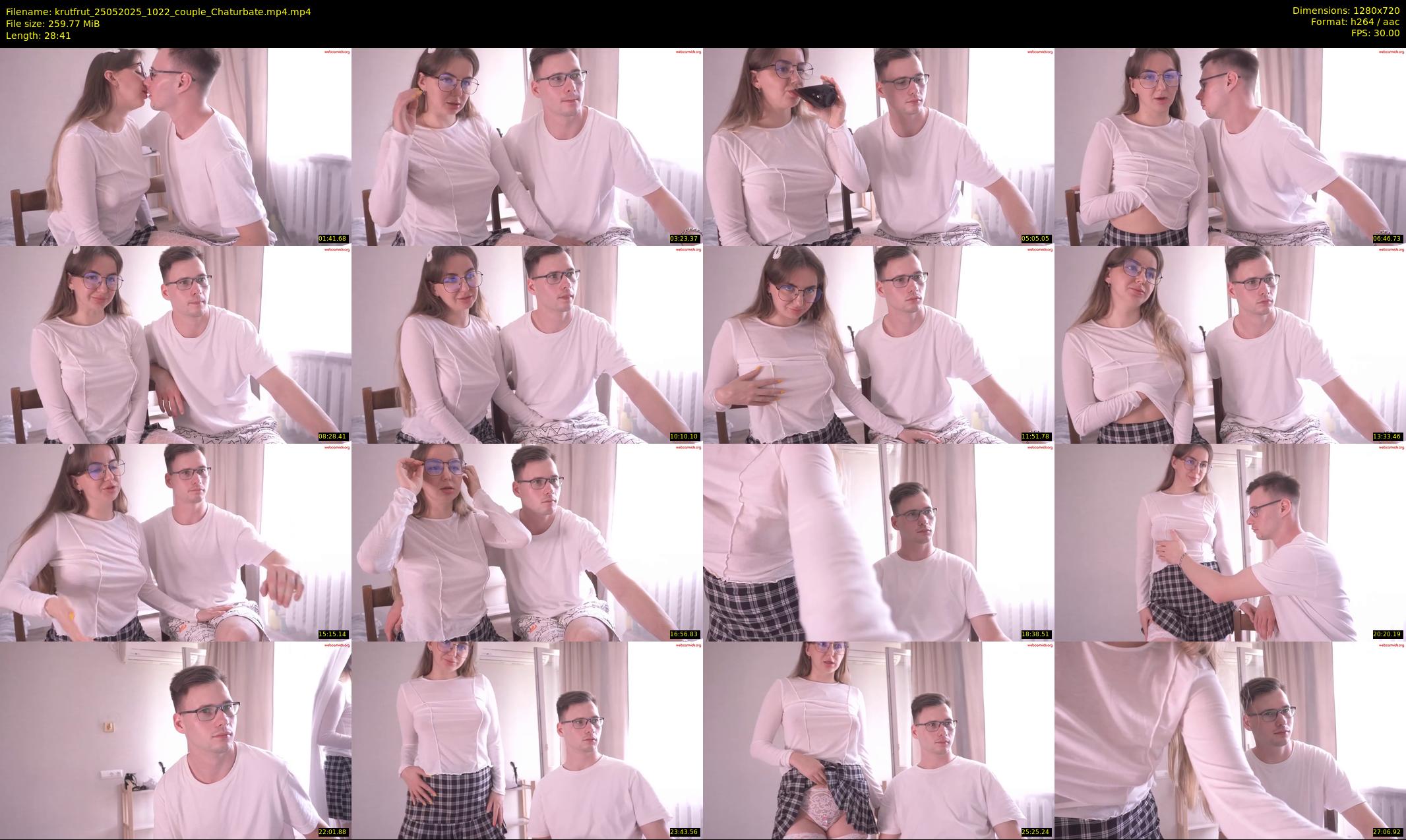 krutfrut — 29 minute Chaturbate couple cam show recording, 720p, May 25, 2025