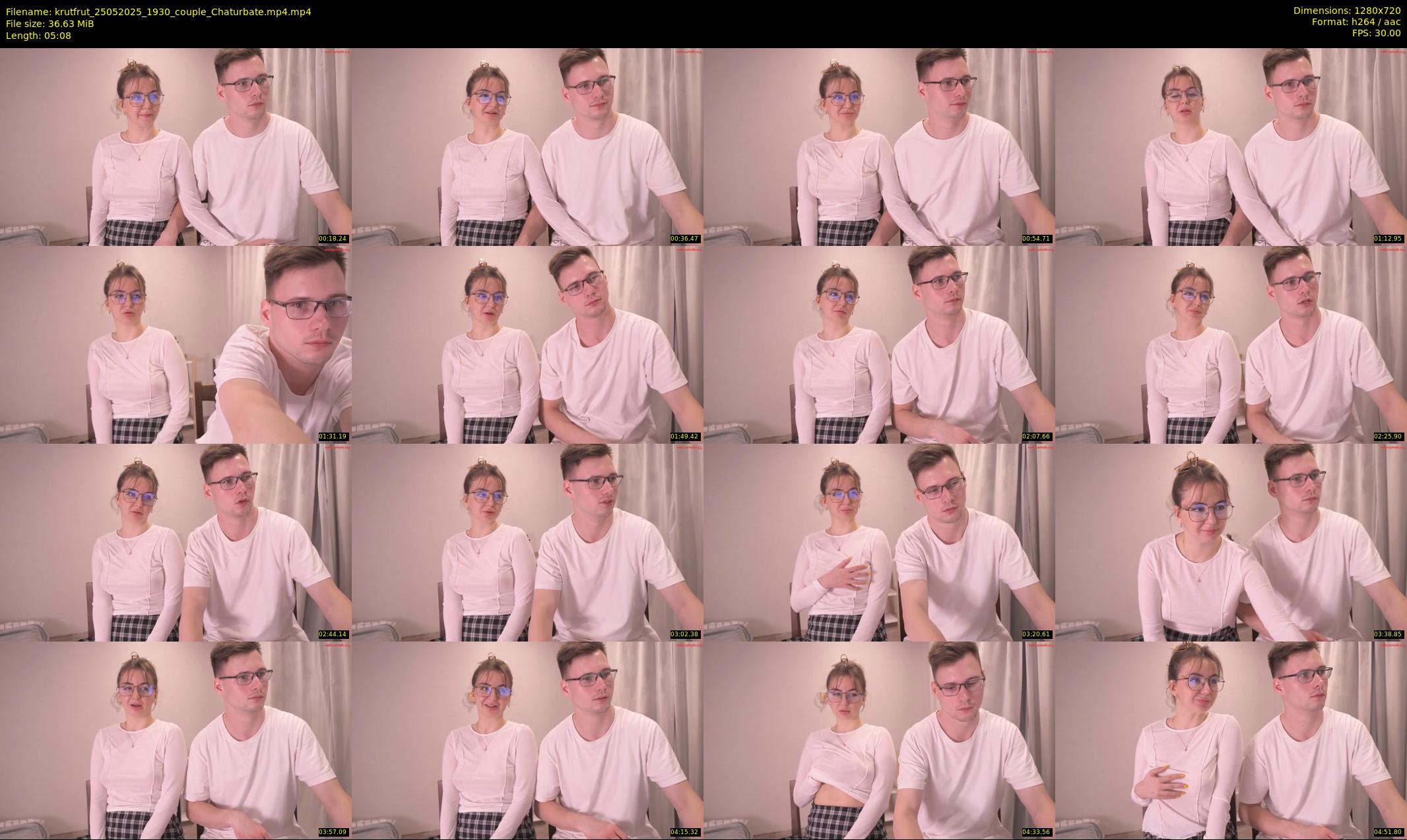 krutfrut — 6 minute Chaturbate couple cam show recording, 720p, May 25, 2025