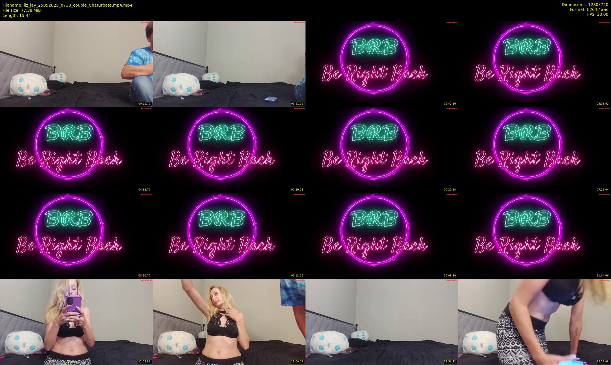 liz_jay — 16 minute Chaturbate couple cam show recording, 720p, May 25, 2025