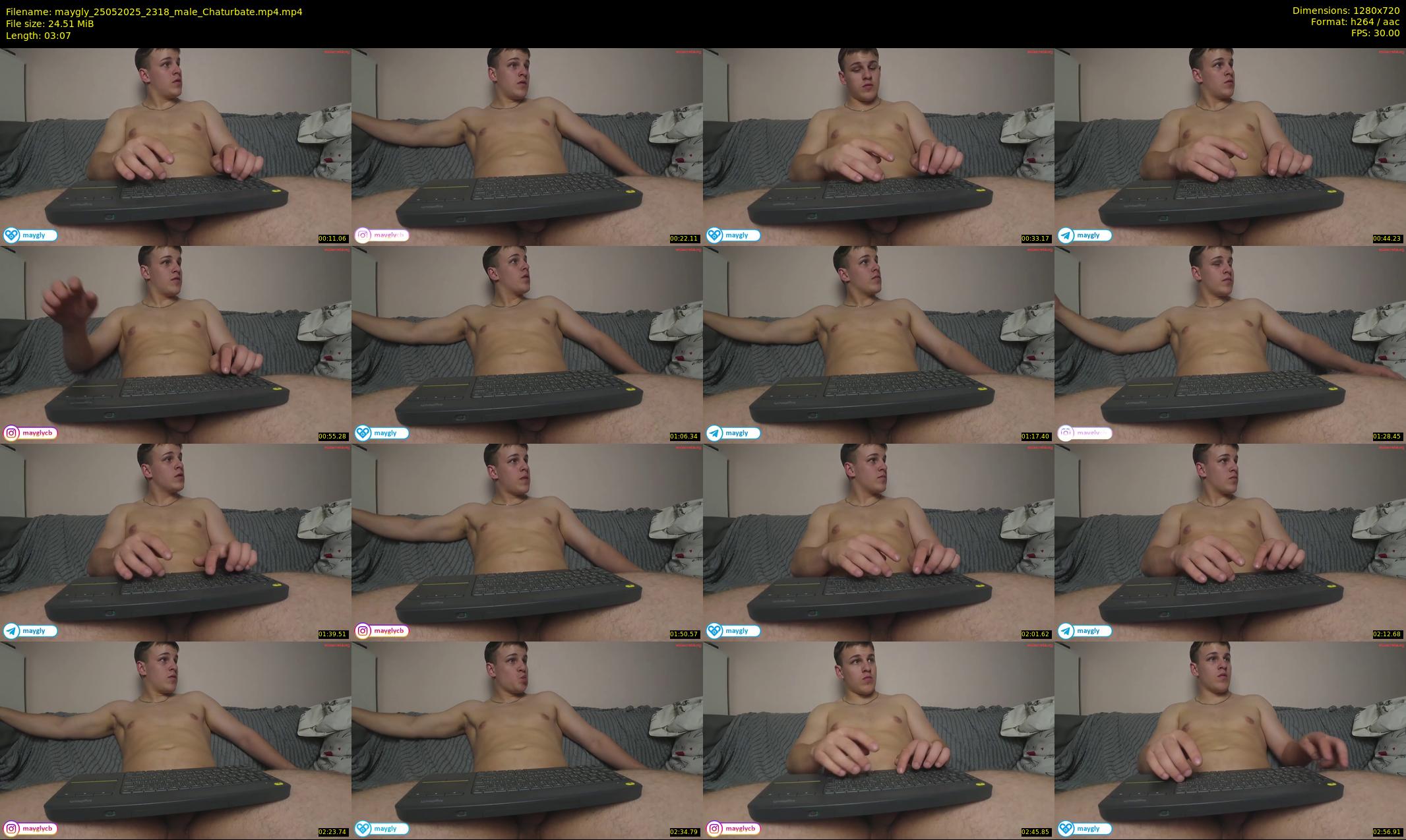 maygly — 4 minute Chaturbate male cam show recording, 720p, May 25, 2025