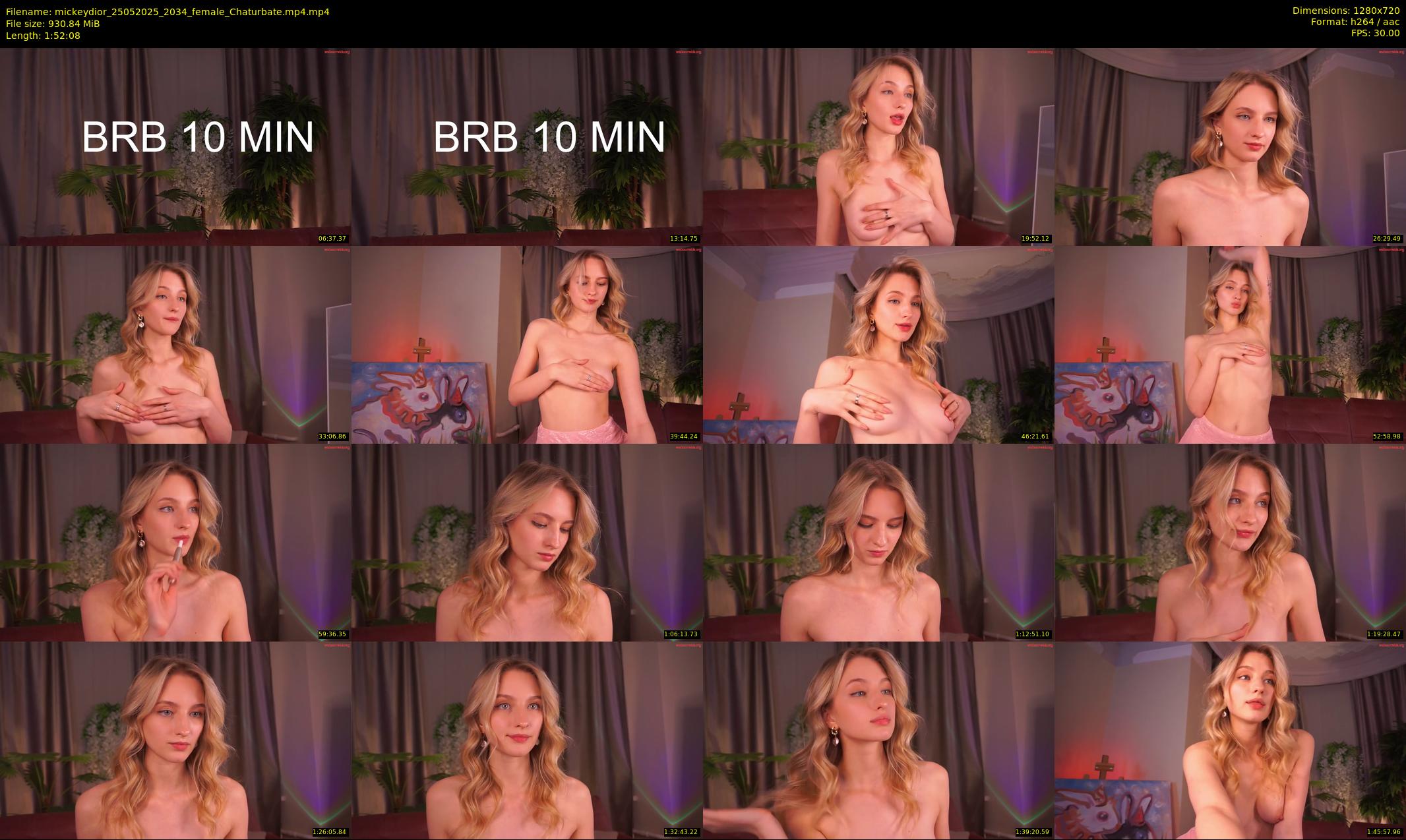 mickeydior — 113 minute Chaturbate female cam show recording, 720p, May 25, 2025