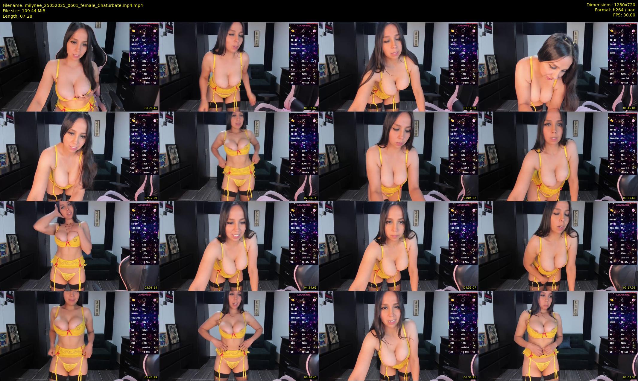 milynee — 8 minute Chaturbate female cam show recording, 720p, May 25, 2025