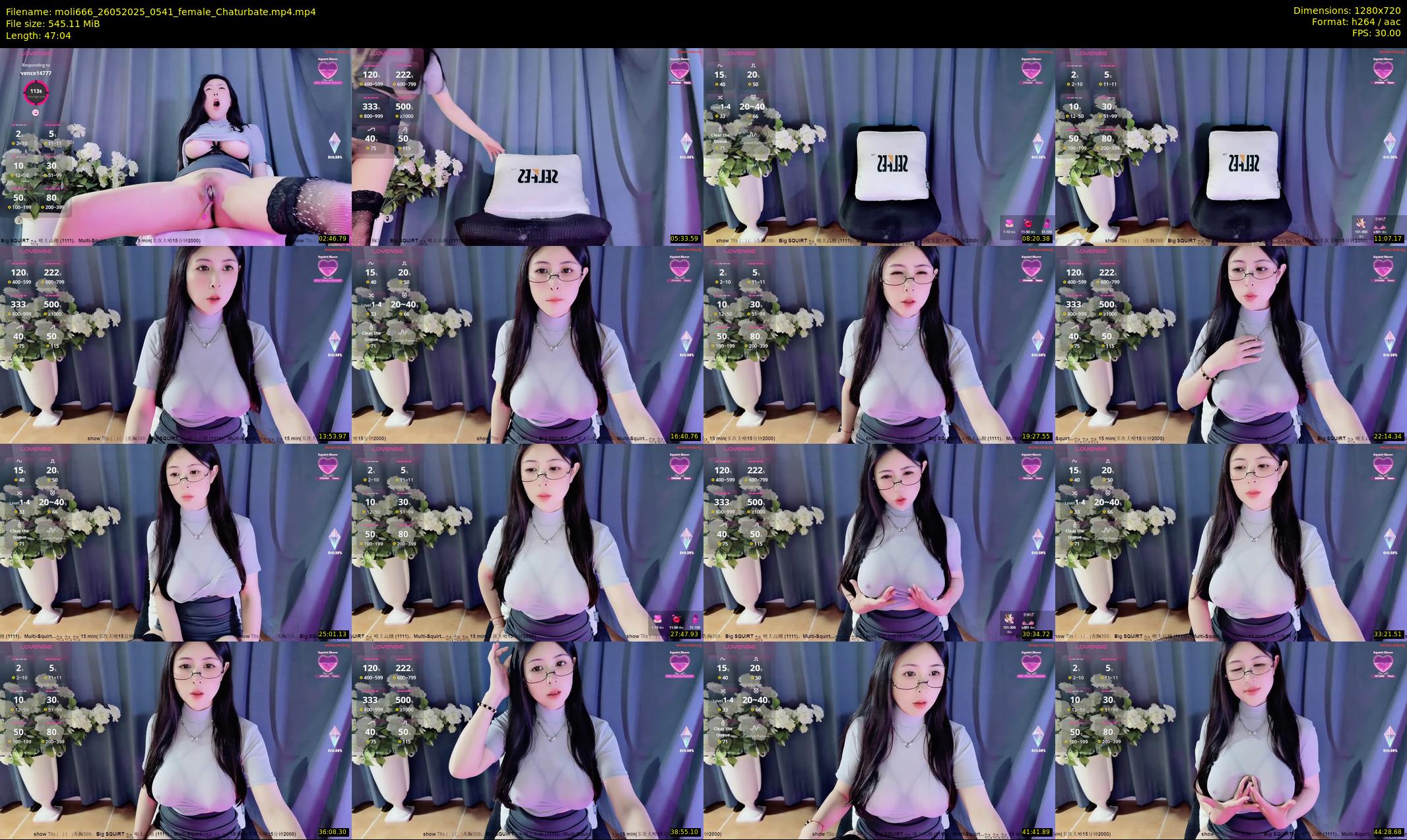 moli666 — 48 minute Chaturbate female cam show recording, 720p, May 26, 2025