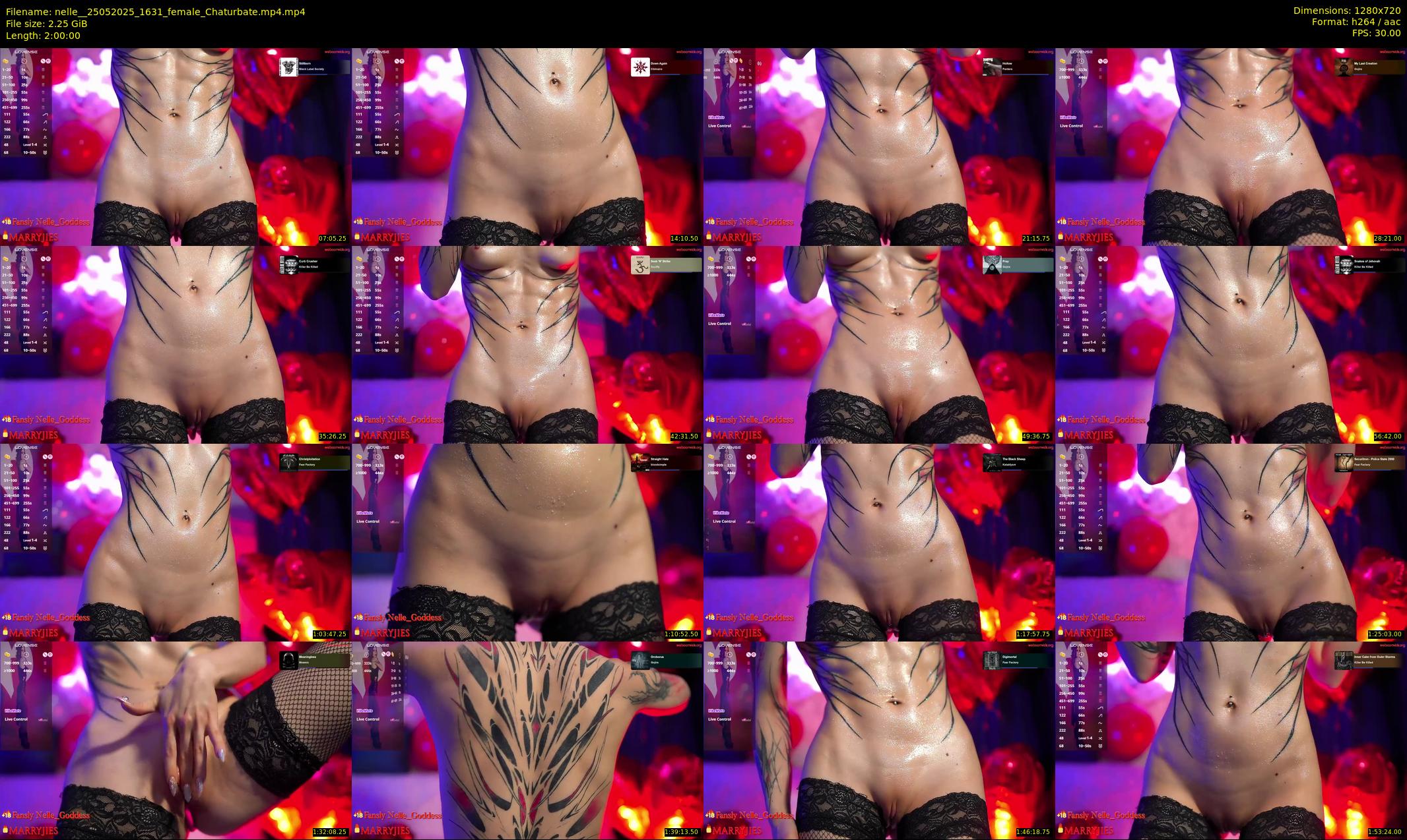 nelle_ — 120 minute Chaturbate female cam show recording, 720p, May 25, 2025