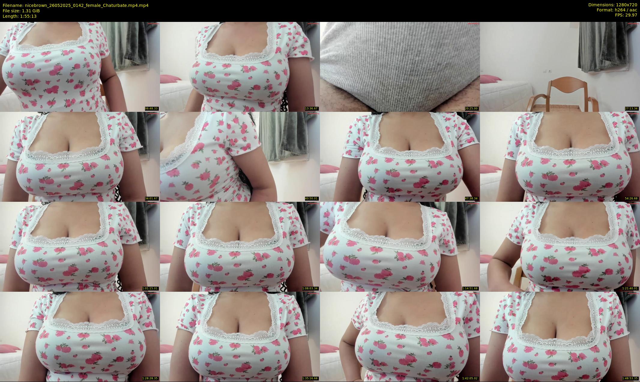 nicebrown — 116 minute Chaturbate female cam show recording, 720p, May 26, 2025