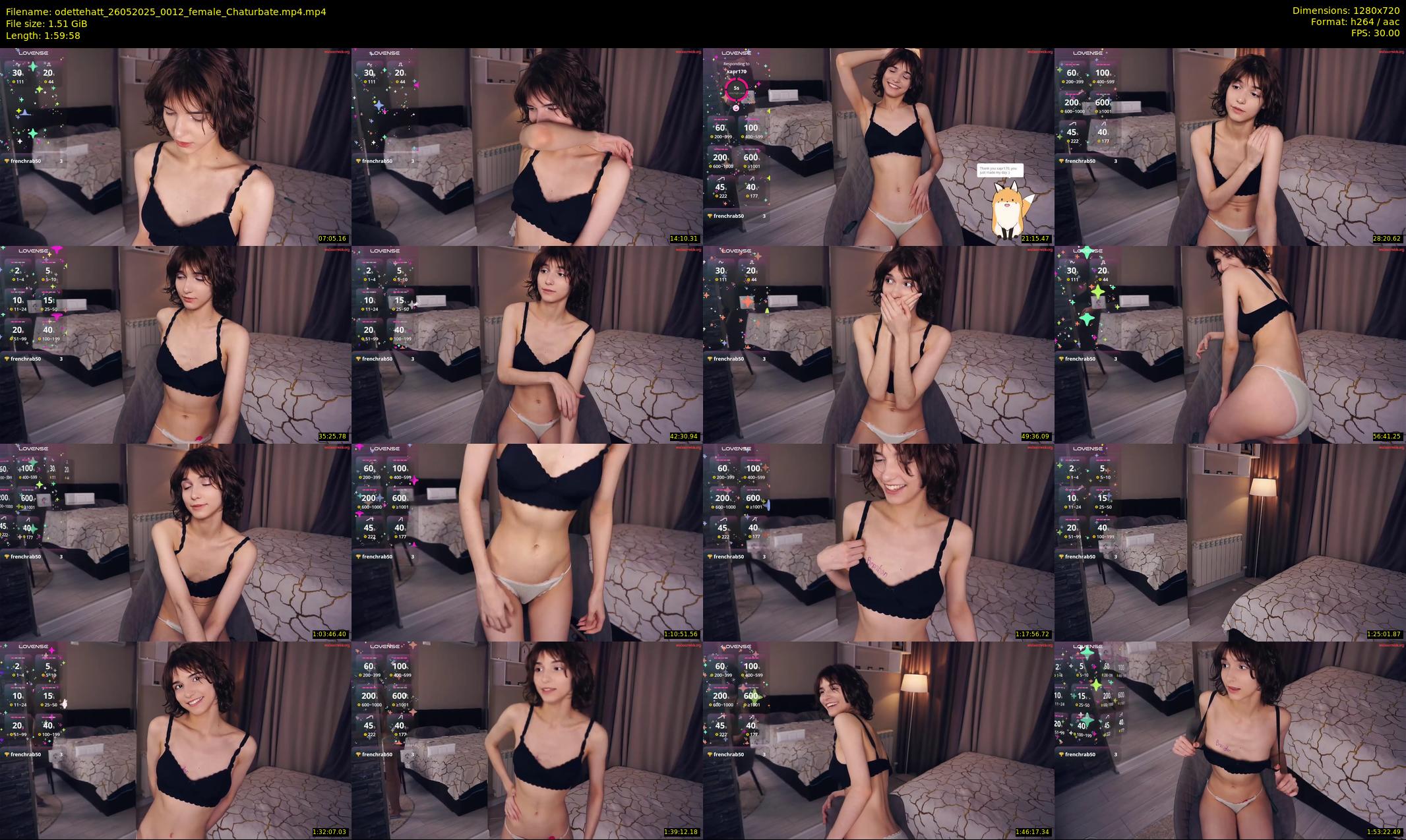 odettehatt — 120 minute Chaturbate female cam show recording, 720p, May 26, 2025