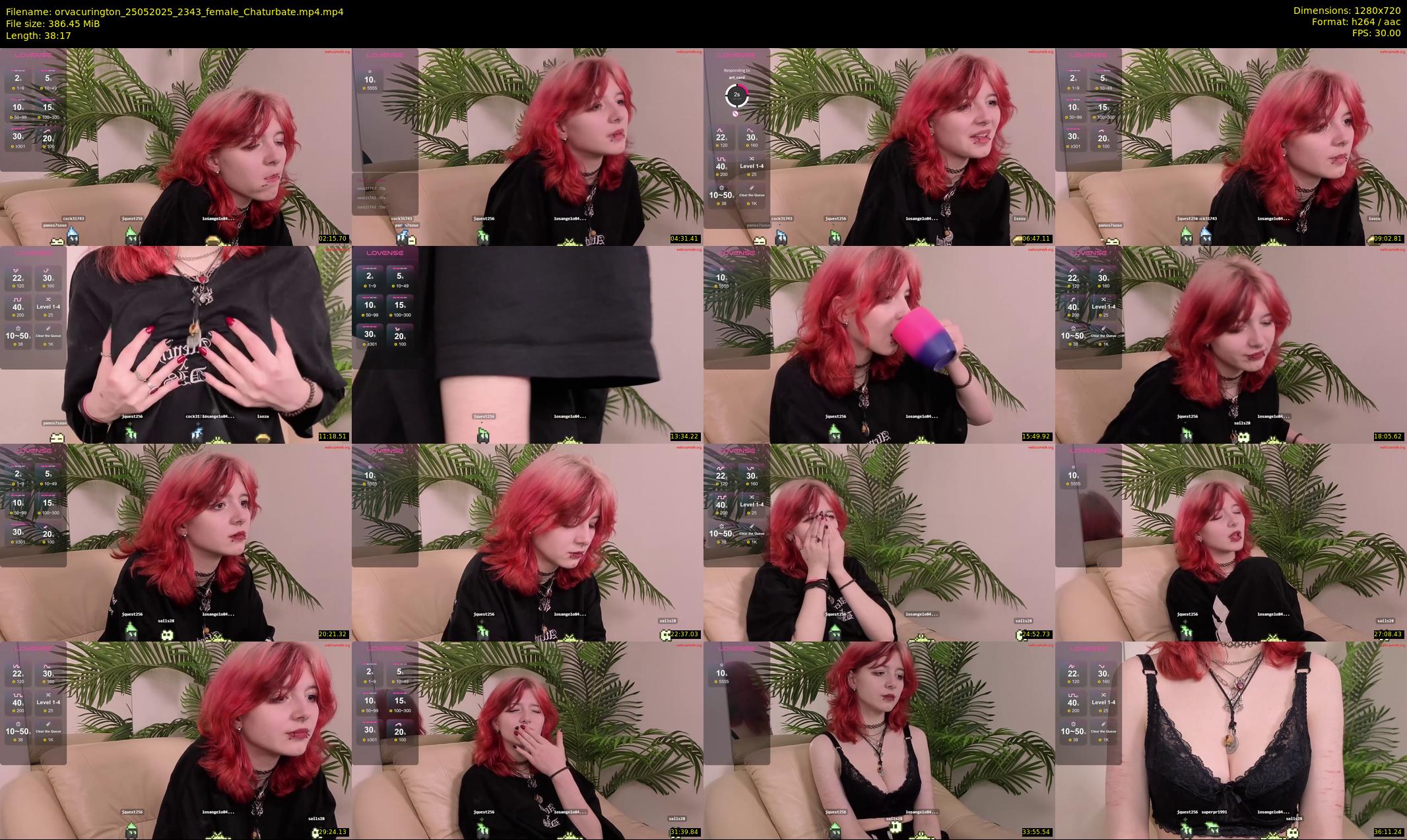 orvacurington — 39 minute Chaturbate female cam show recording, 720p, May 25, 2025