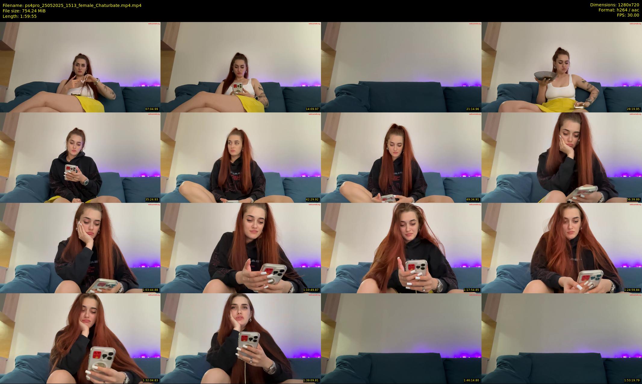 ps4pro — 120 minute Chaturbate female cam show recording, 720p, May 25, 2025