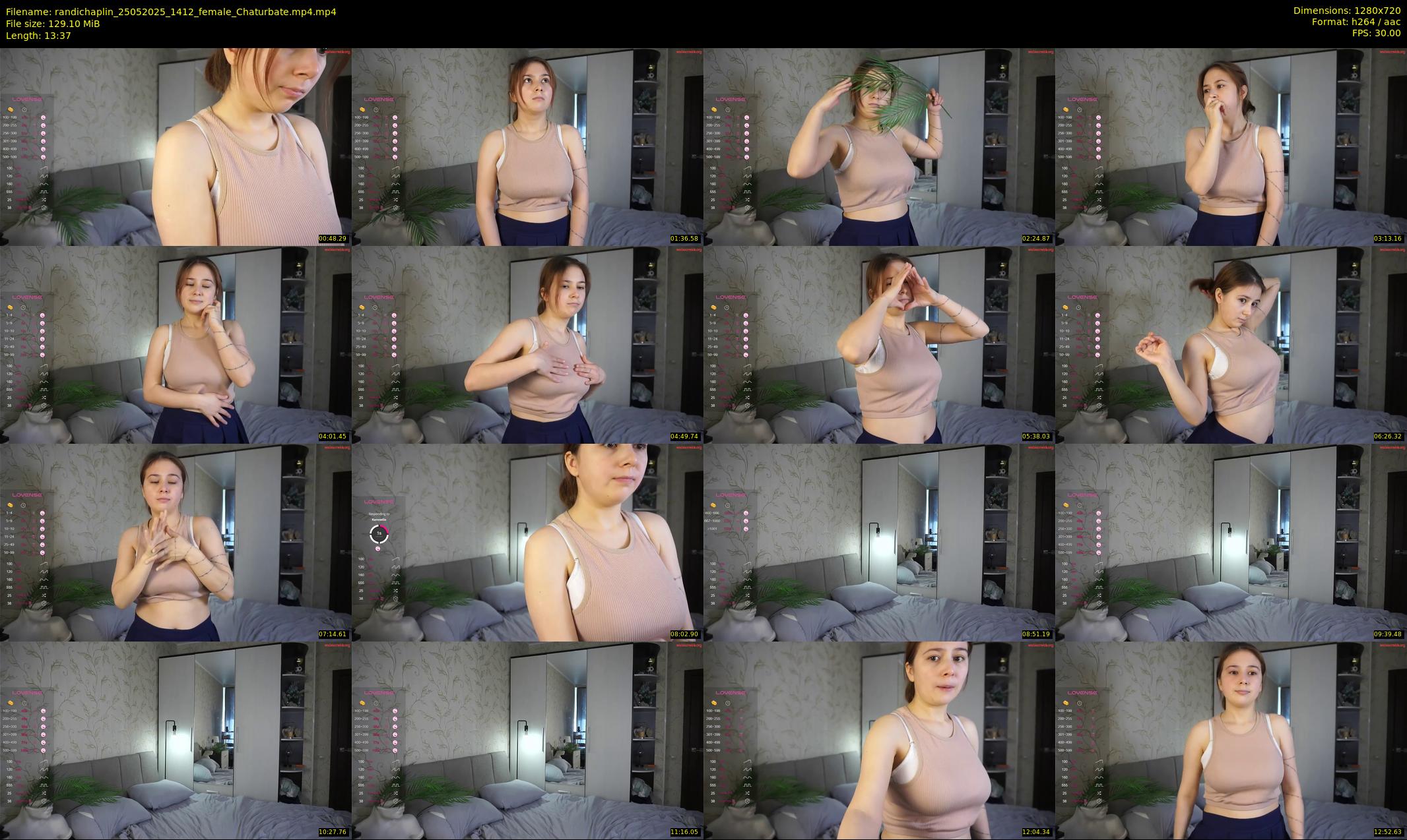 randichaplin — 14 minute Chaturbate female cam show recording, 720p, May 25, 2025
