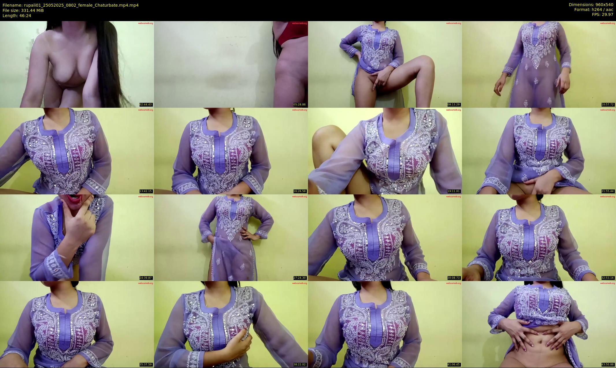 rupali01 — 47 minute Chaturbate female cam show recording, 480p, May 25, 2025