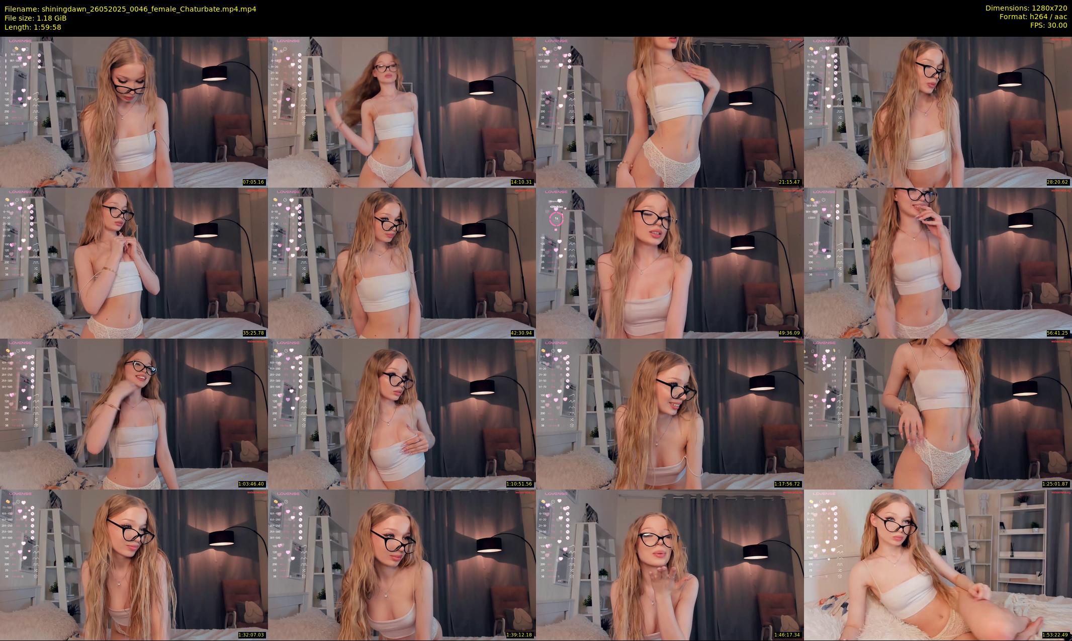 shiningdawn — 120 minute Chaturbate female cam show recording, 720p, May 26, 2025