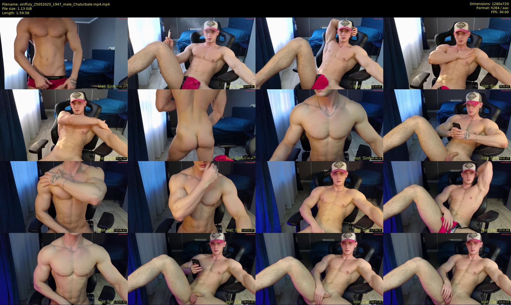 sinffuly — 120 minute Chaturbate male cam show recording, 720p, May 25, 2025