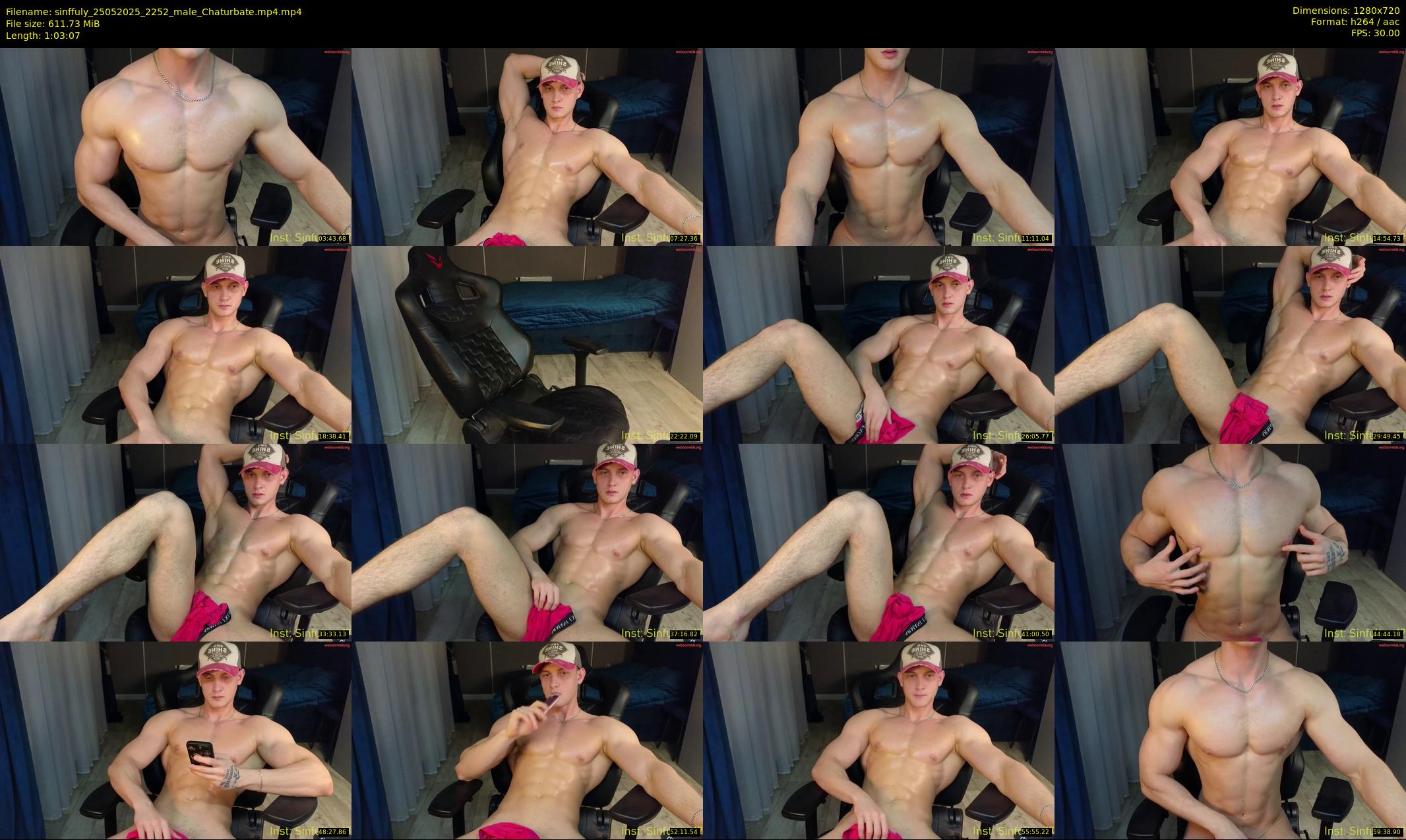 sinffuly — 64 minute Chaturbate male cam show recording, 720p, May 25, 2025