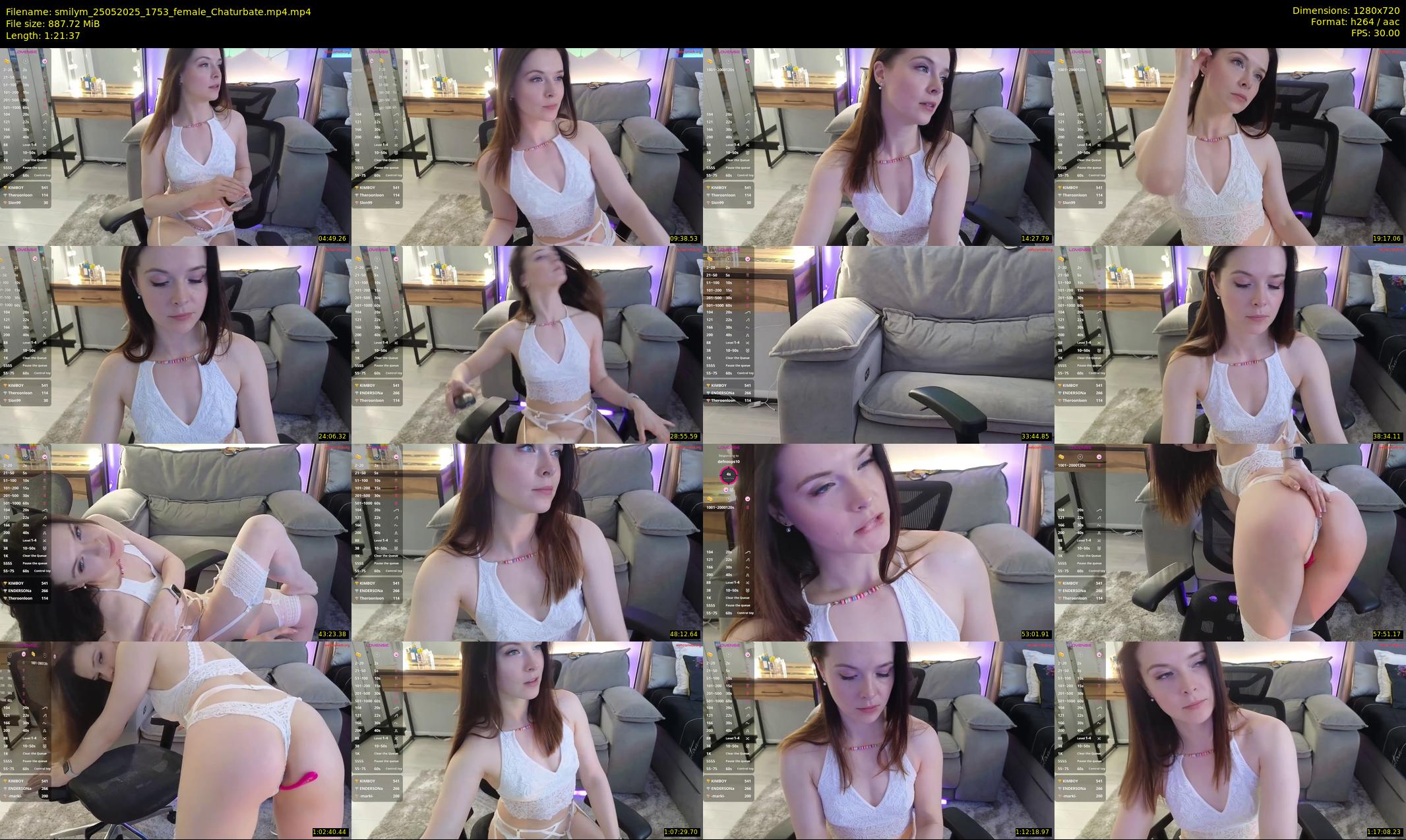 smilym — 82 minute Chaturbate female cam show recording, 720p, May 25, 2025