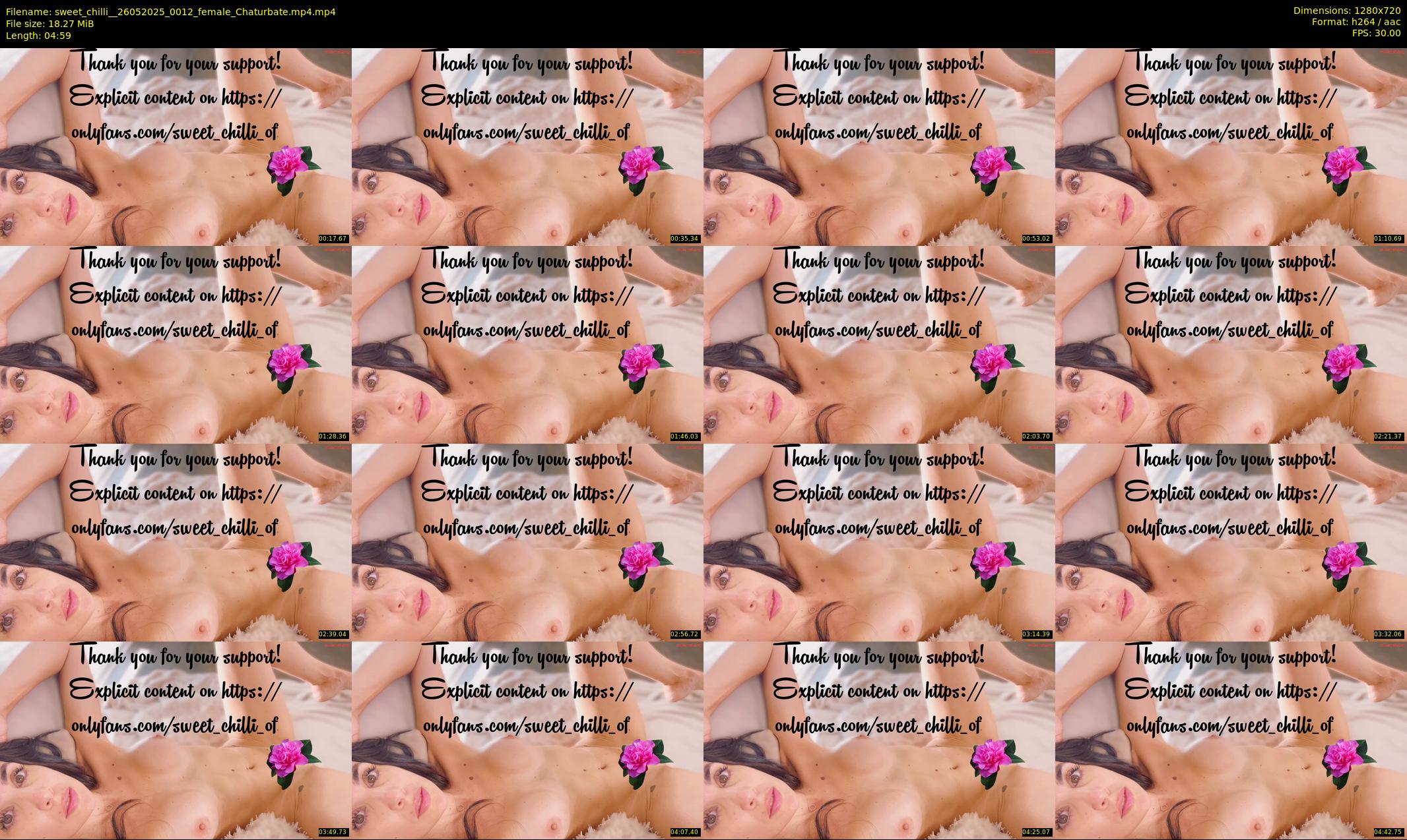 sweet_chilli_ — 5 minute Chaturbate female cam show recording, 720p, May 26, 2025