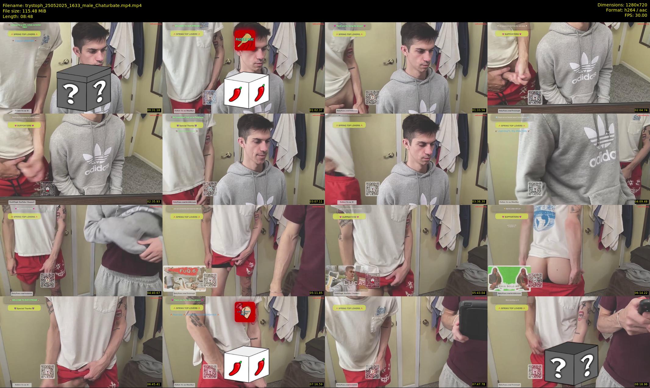trystoph — 9 minute Chaturbate male cam show recording, 720p, May 25, 2025