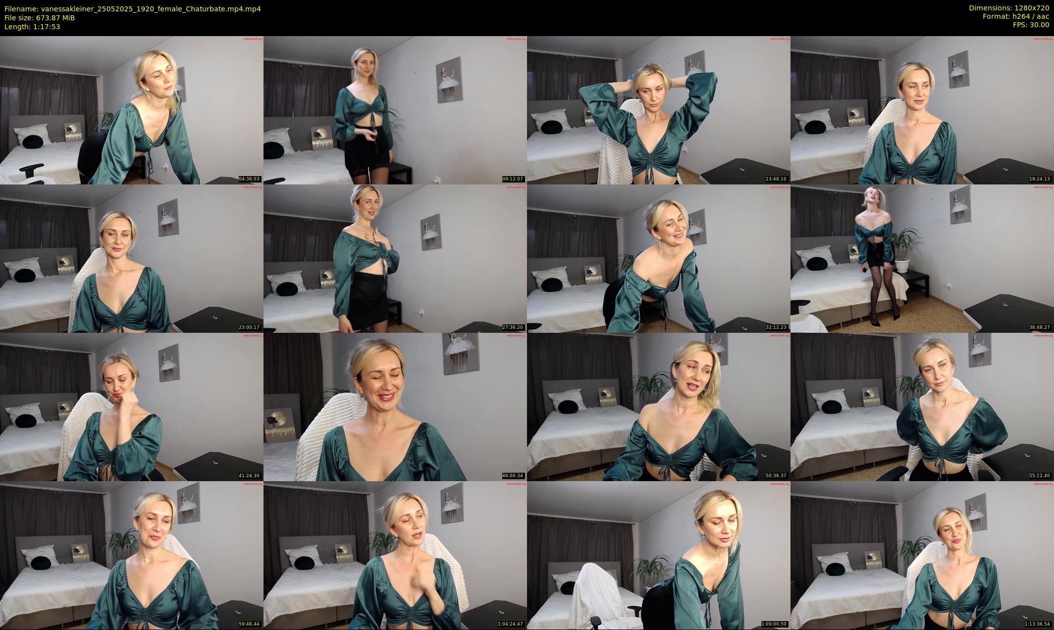 vanessakleiner — 78 minute Chaturbate female cam show recording, 720p, May 25, 2025
