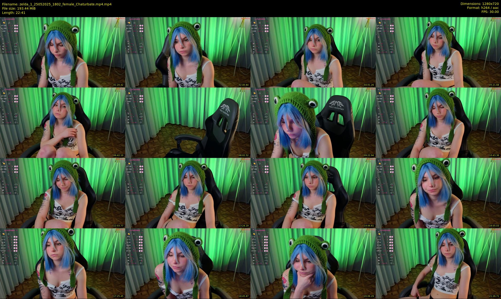 zelda_1 — 23 minute Chaturbate female cam show recording, 720p, May 25, 2025