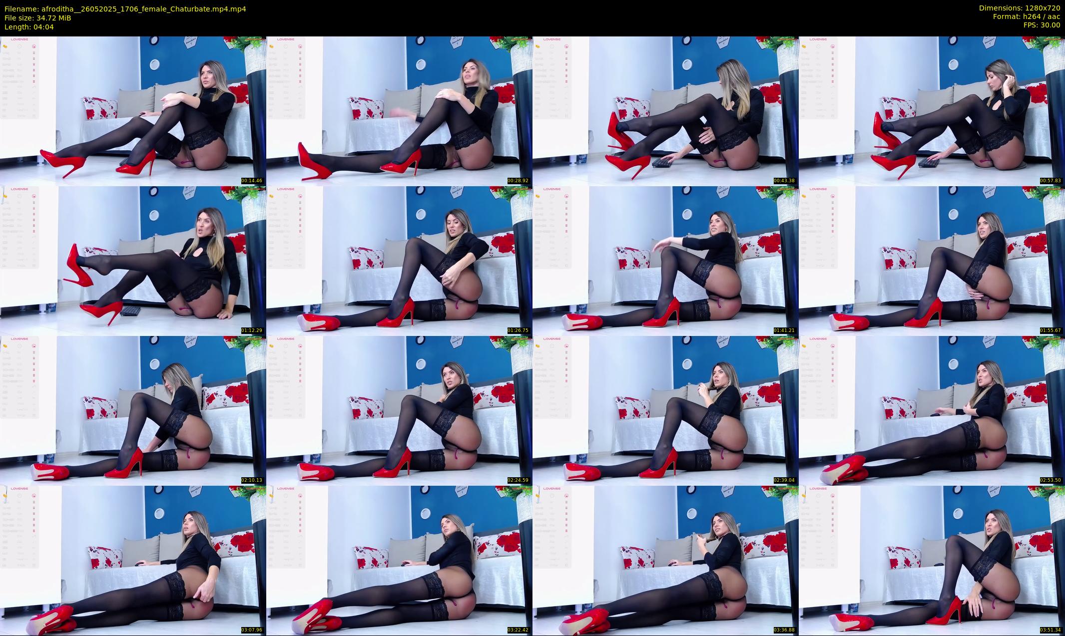 afroditha_ — 5 minute Chaturbate female cam show recording, 720p, May 26, 2025