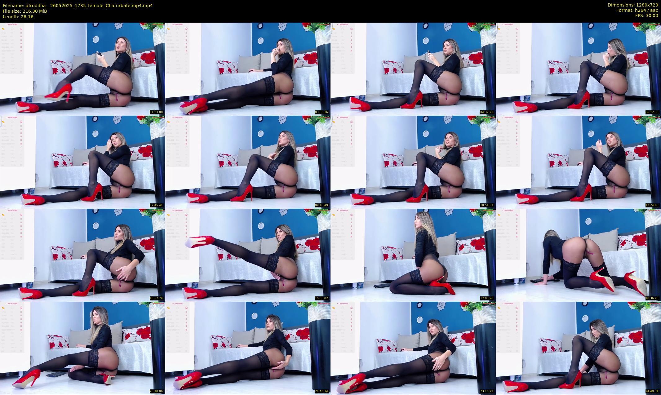 afroditha_ — 27 minute Chaturbate female cam show recording, 720p, May 26, 2025
