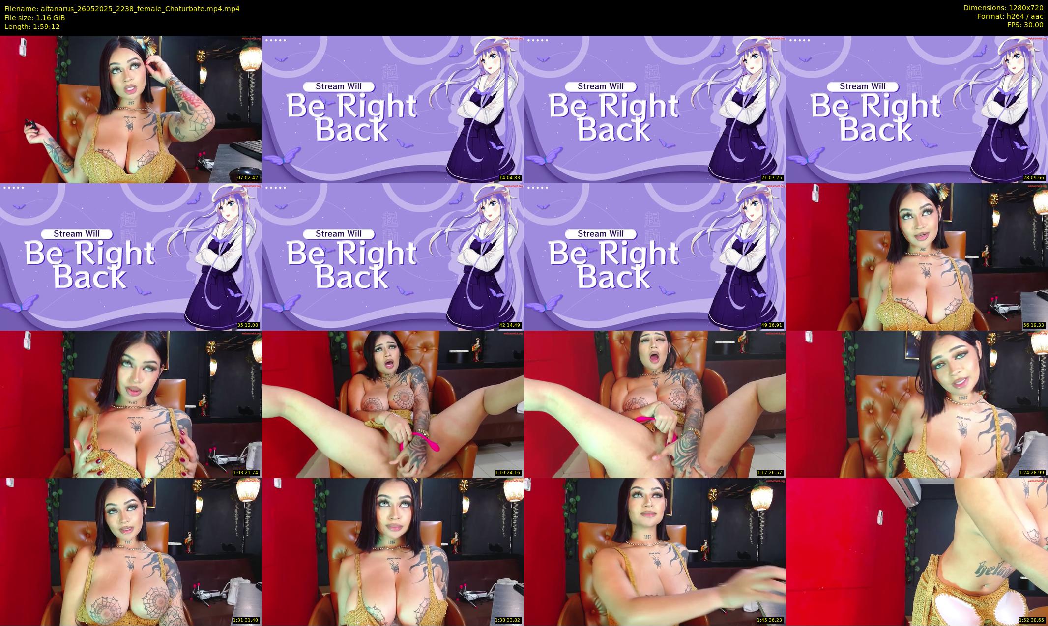 aitanarus — 120 minute Chaturbate female cam show recording, 720p, May 26, 2025