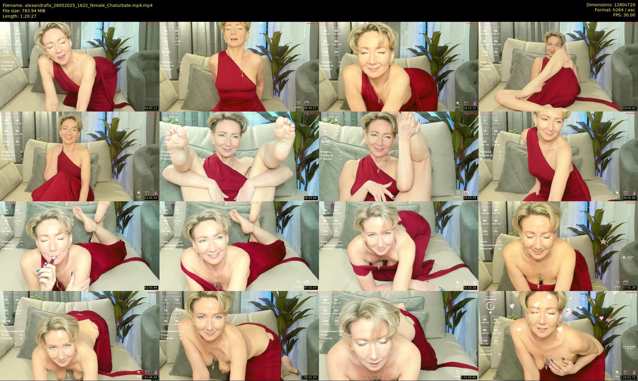alexandrafix — 81 minute Chaturbate female cam show recording, 720p, May 26, 2025