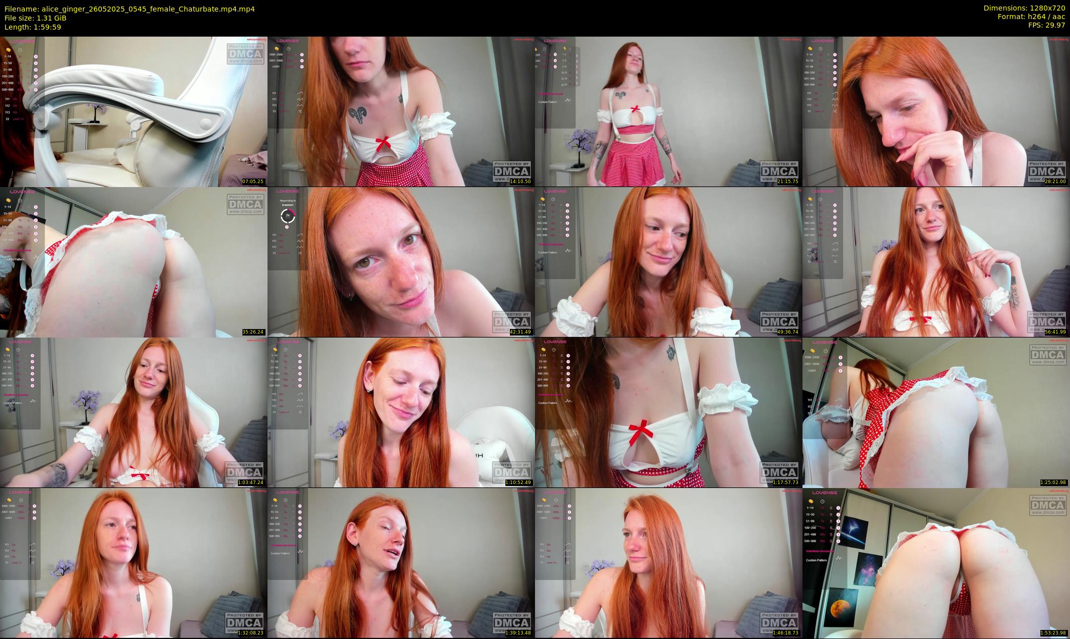 alice_ginger — 120 minute Chaturbate female cam show recording, 720p, May 26, 2025