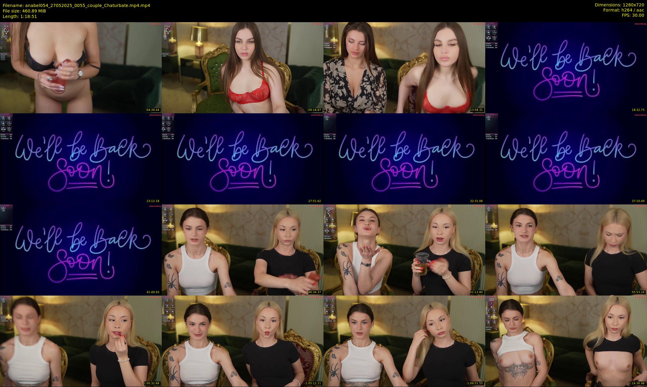 anabel054 — 79 minute Chaturbate female cam show recording, 720p, May 27, 2025