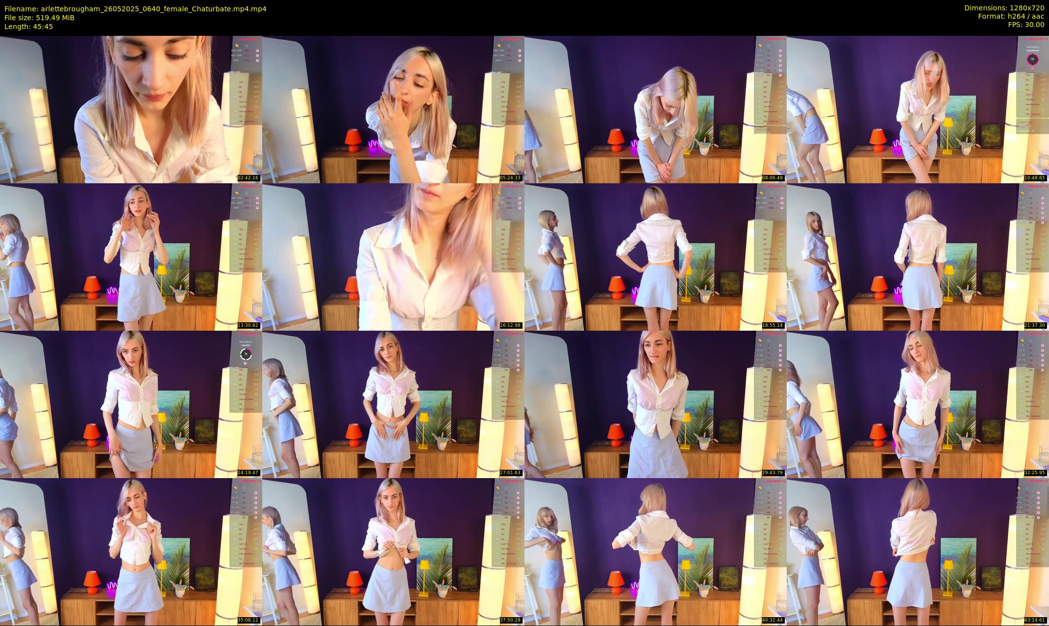 arlettebrougham — 46 minute Chaturbate female cam show recording, 720p, May 26, 2025