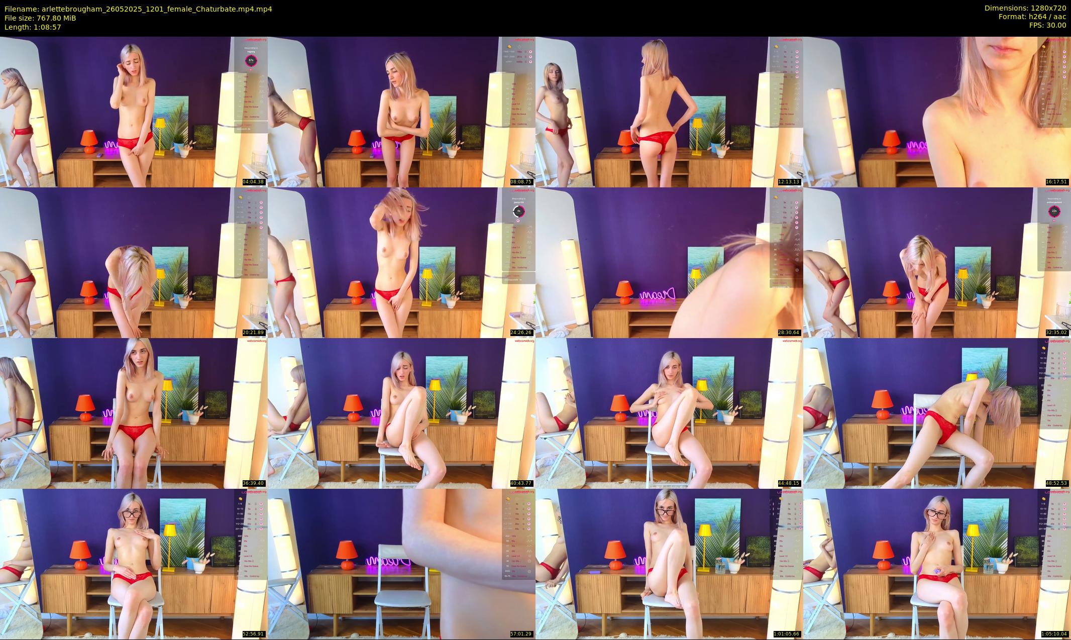 arlettebrougham — 69 minute Chaturbate female cam show recording, 720p, May 26, 2025