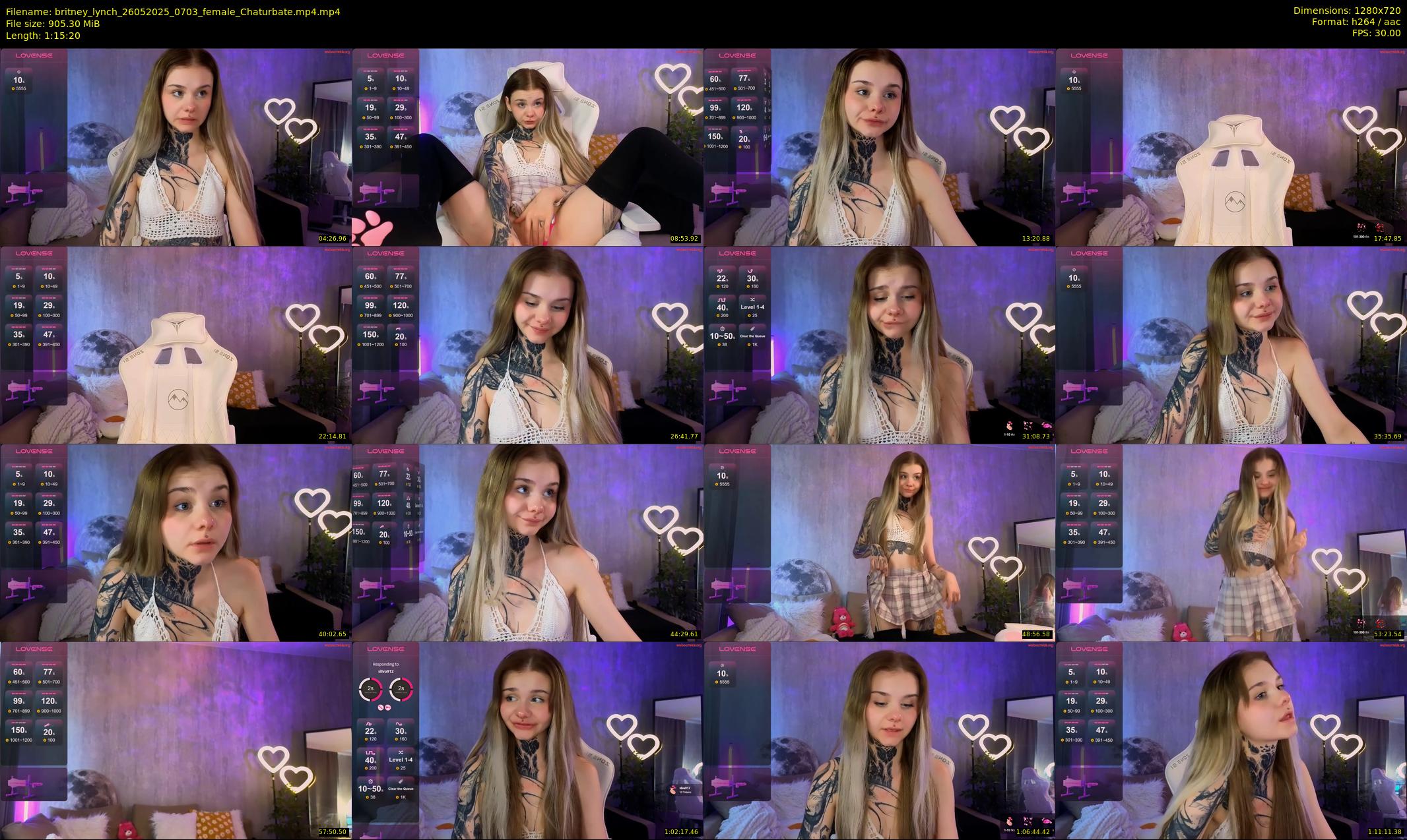 britney_lynch — 76 minute Chaturbate female cam show recording, 720p, May 26, 2025