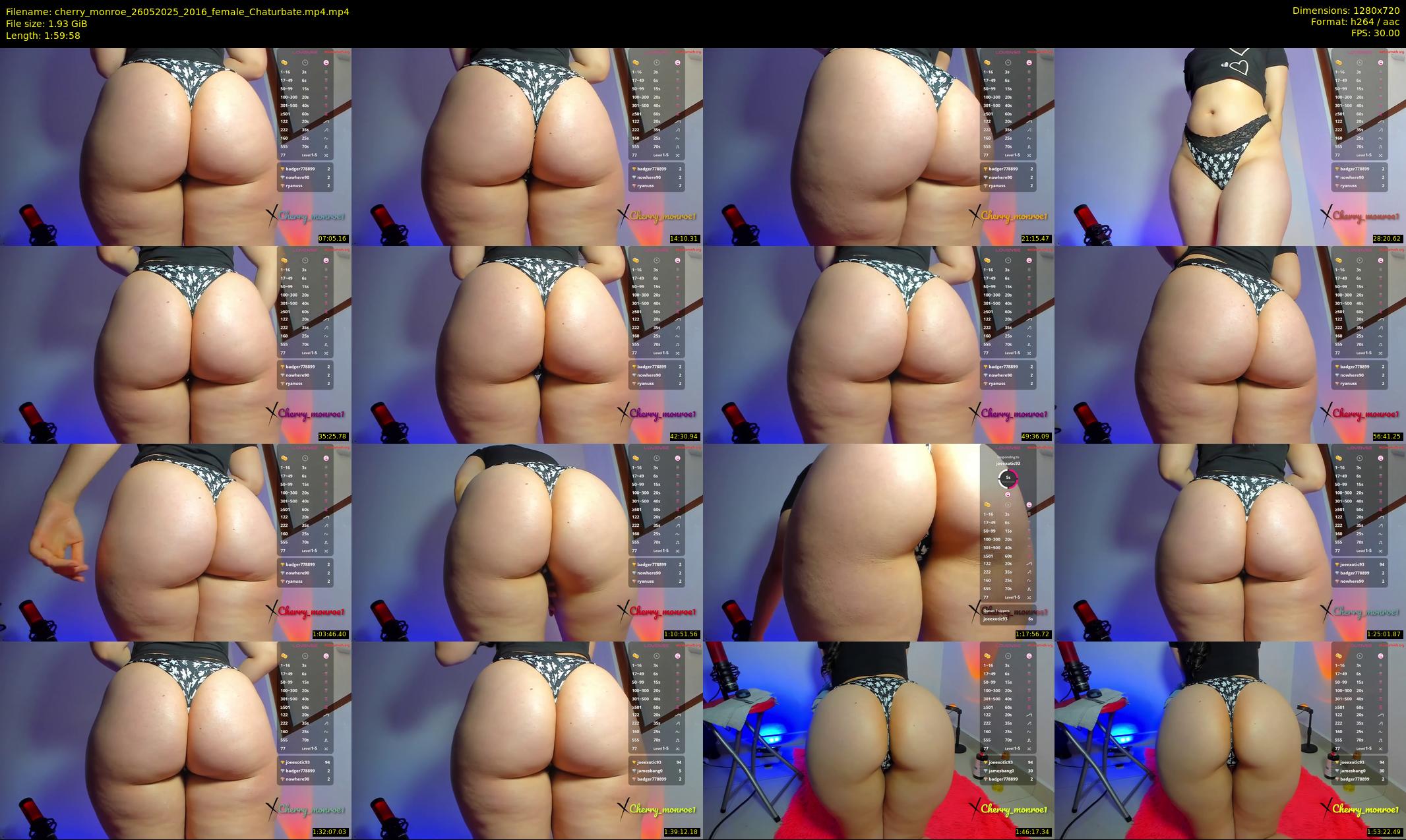 cherry_monroe — 120 minute Chaturbate female cam show recording, 720p, May 26, 2025