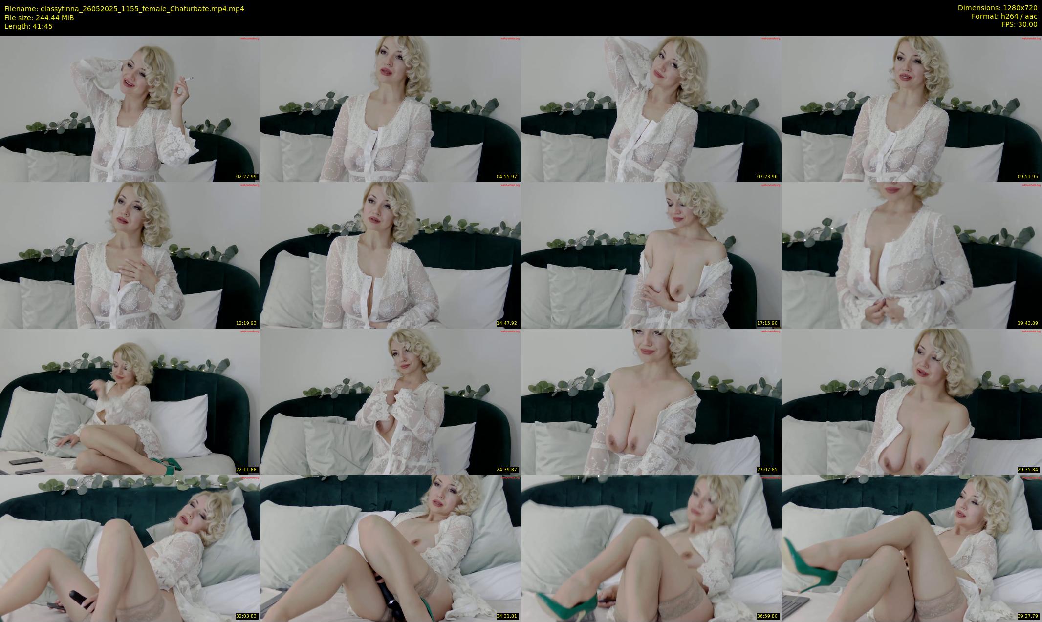 classytinna — 42 minute Chaturbate female cam show recording, 720p, May 26, 2025