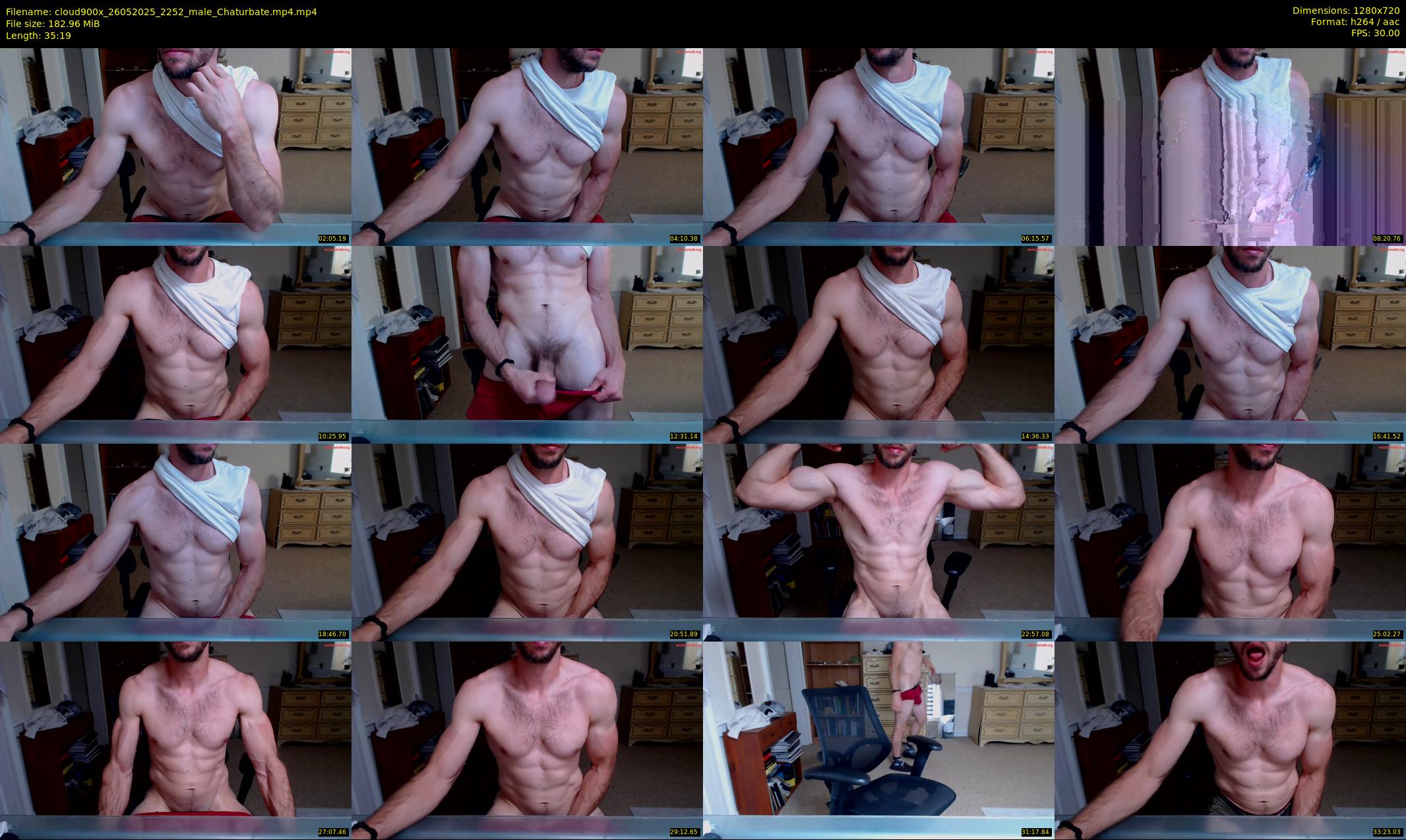 cloud900x — 36 minute Chaturbate male cam show recording, 720p, May 26, 2025