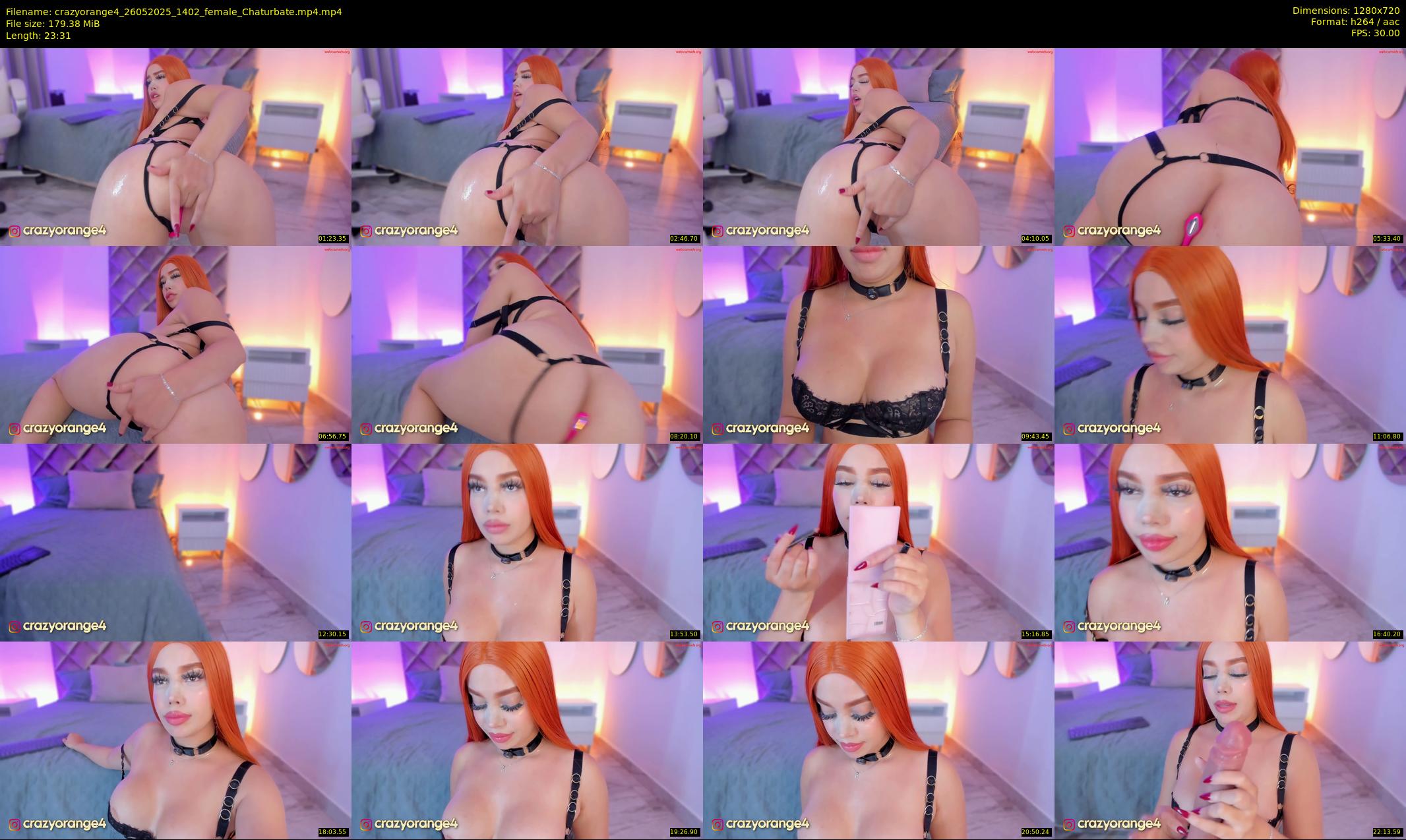 crazyorange4 — 24 minute Chaturbate female cam show recording, 720p, May 26, 2025