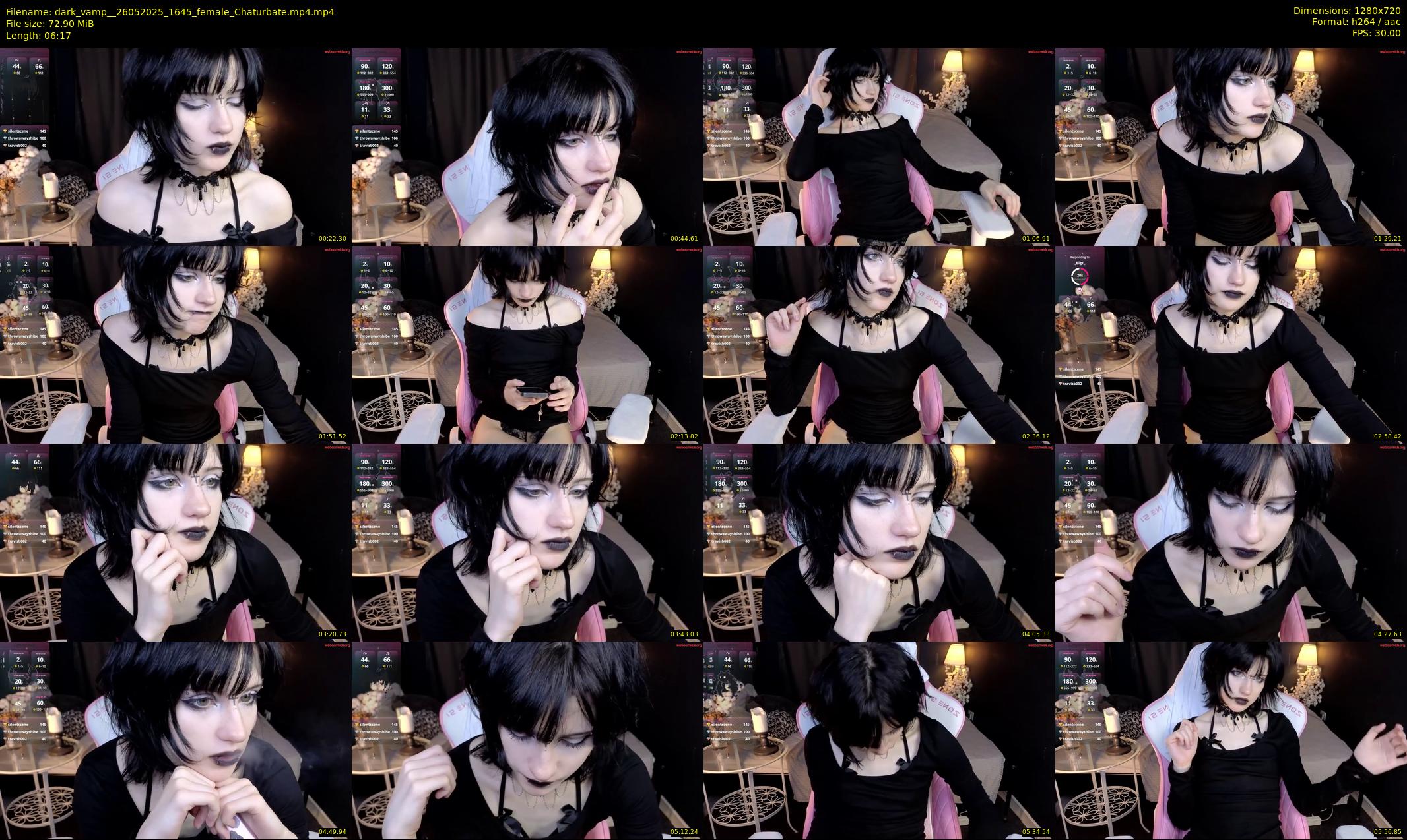 dark_vamp_ — 7 minute Chaturbate female cam show recording, 720p, May 26, 2025