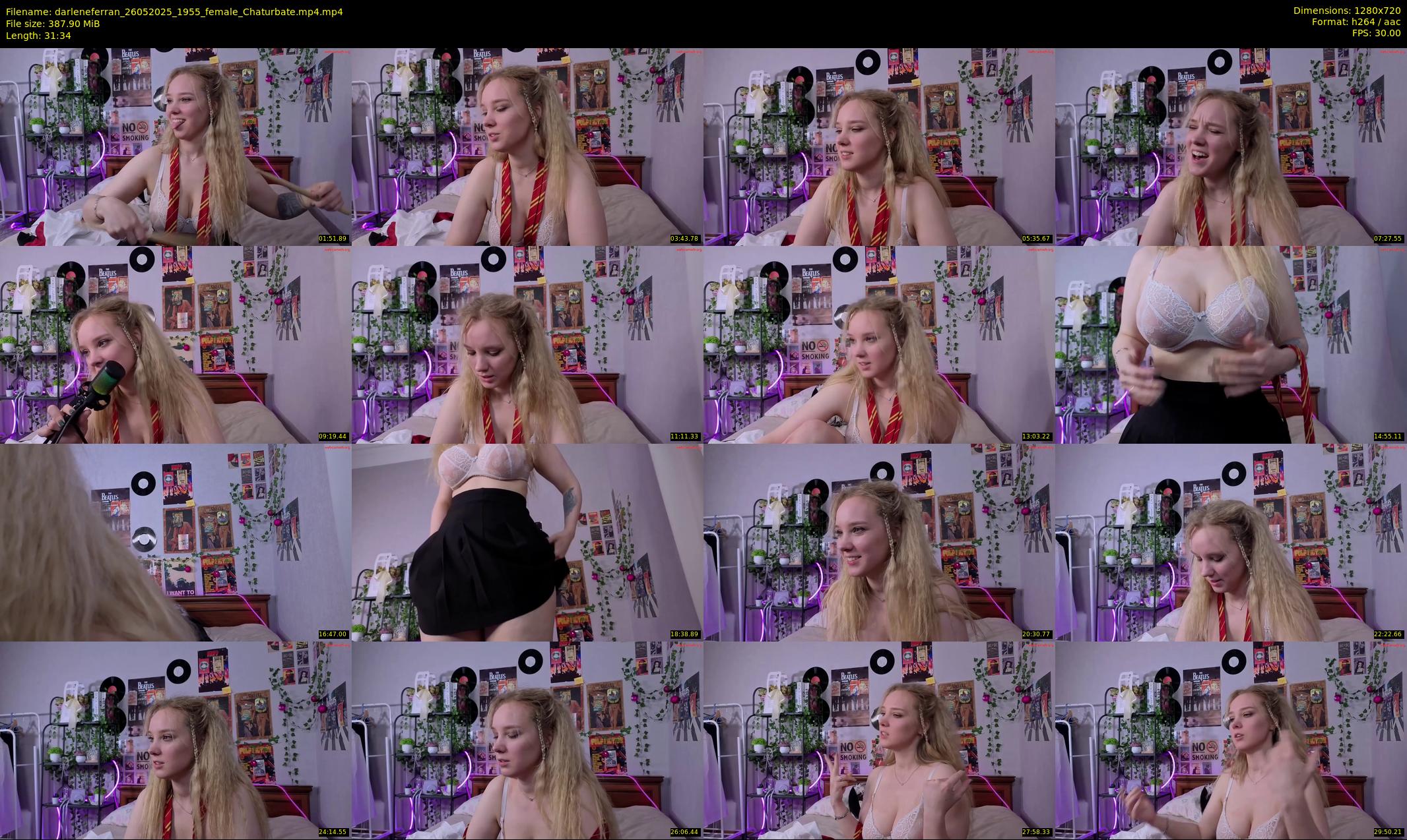 darleneferran — 32 minute Chaturbate female cam show recording, 720p, May 26, 2025