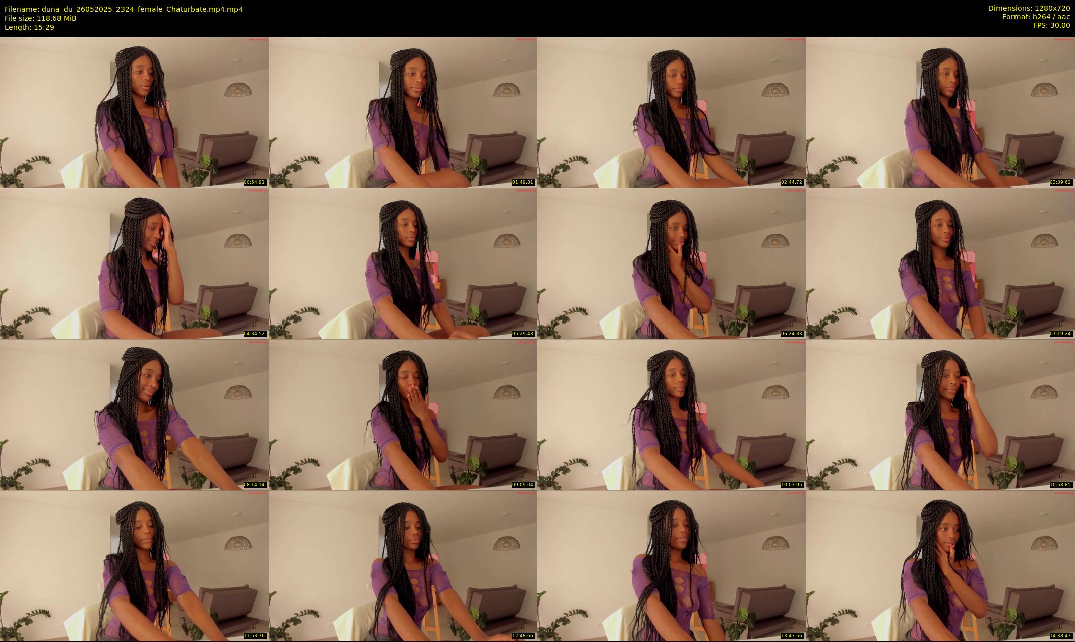duna_du — 16 minute Chaturbate female cam show recording, 720p, May 26, 2025