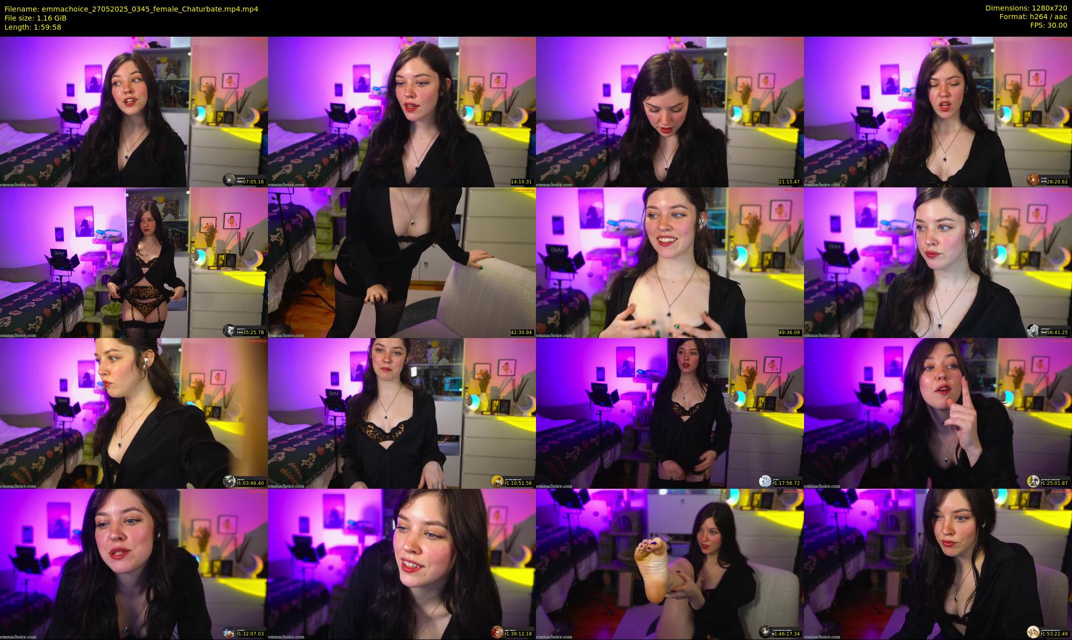 emmachoice — 120 minute Chaturbate female cam show recording, 720p, May 27, 2025