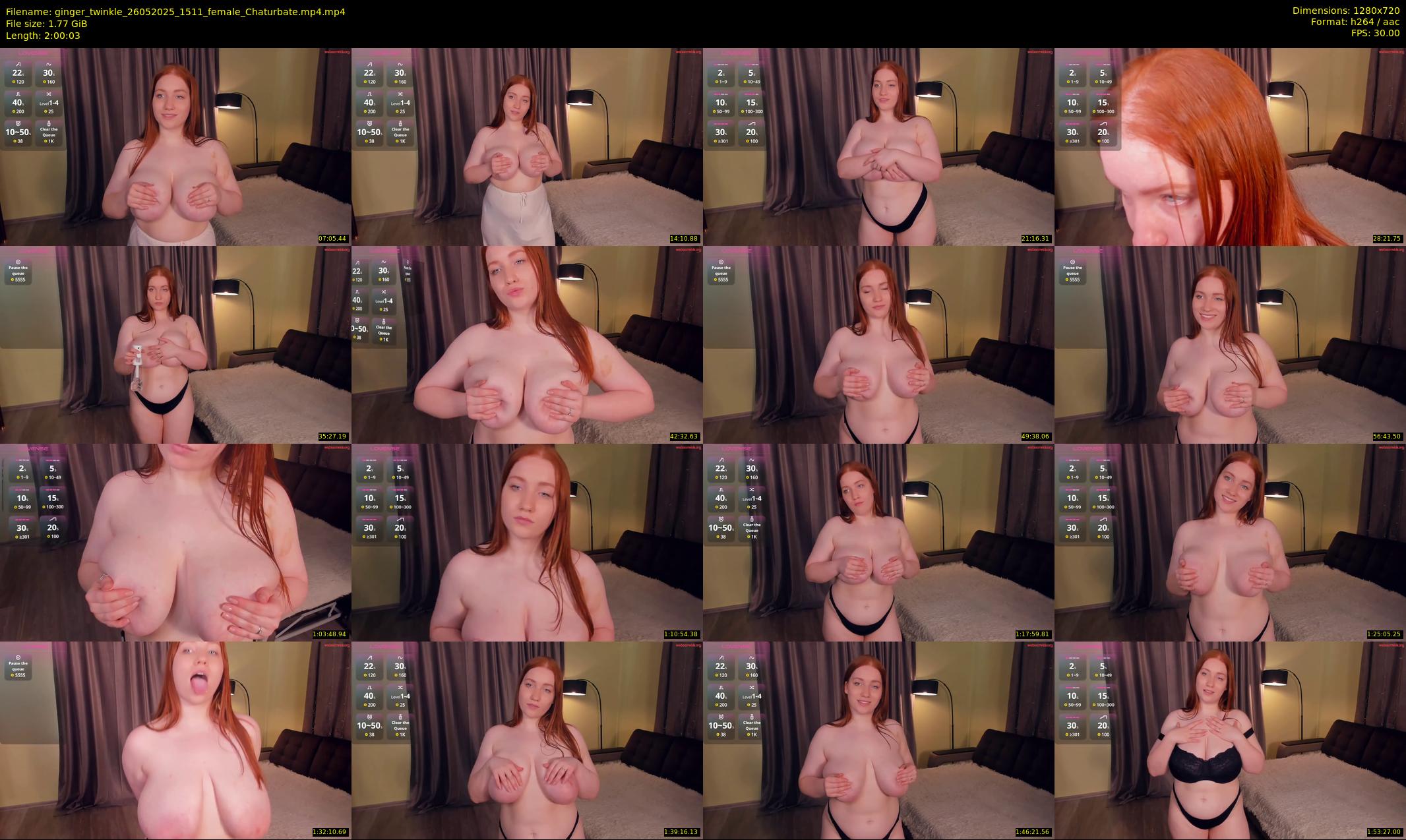 ginger_twinkle — 121 minute Chaturbate female cam show recording, 720p, May 26, 2025