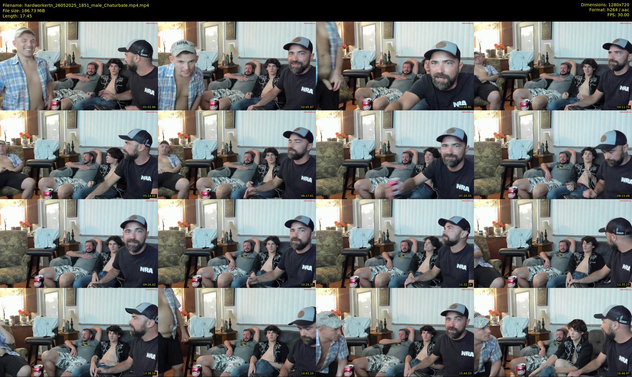 hardworkertn — 18 minute Chaturbate male cam show recording, 720p, May 26, 2025